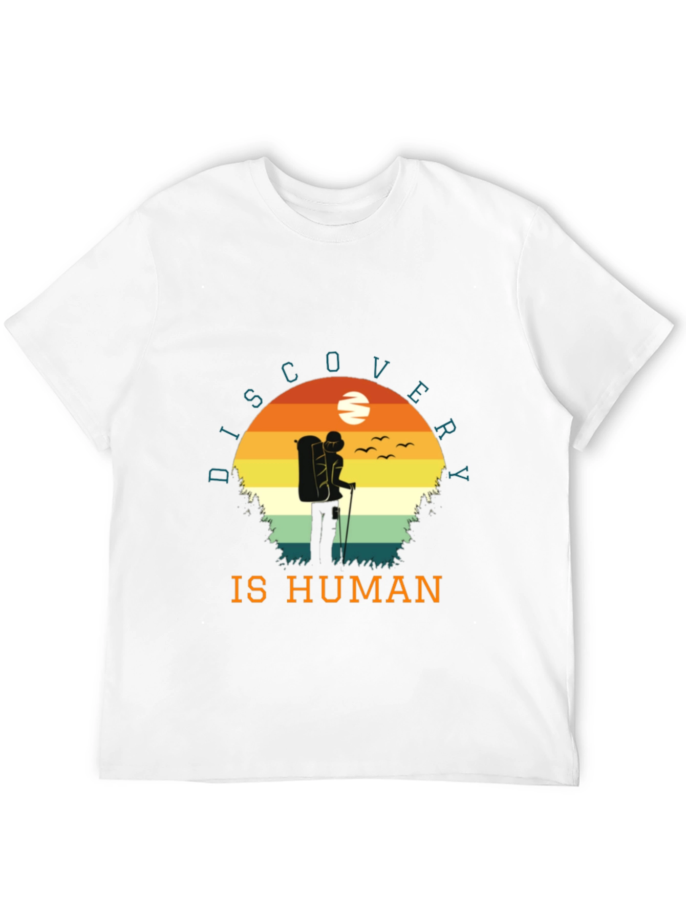 Discovery is Human Graphic Tee | Hiker T-Shirt