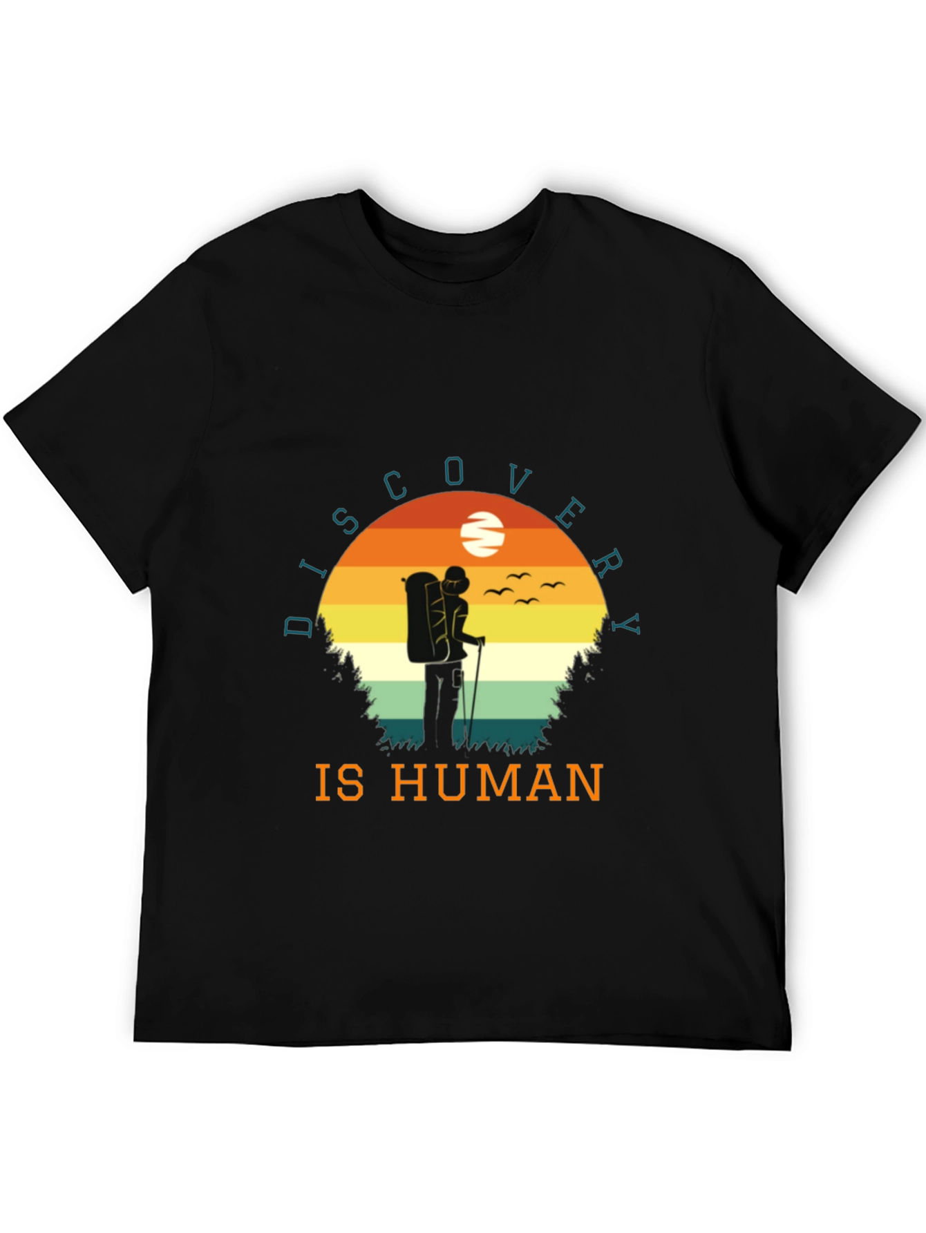 Discovery is Human Graphic Tee | Hiker T-Shirt