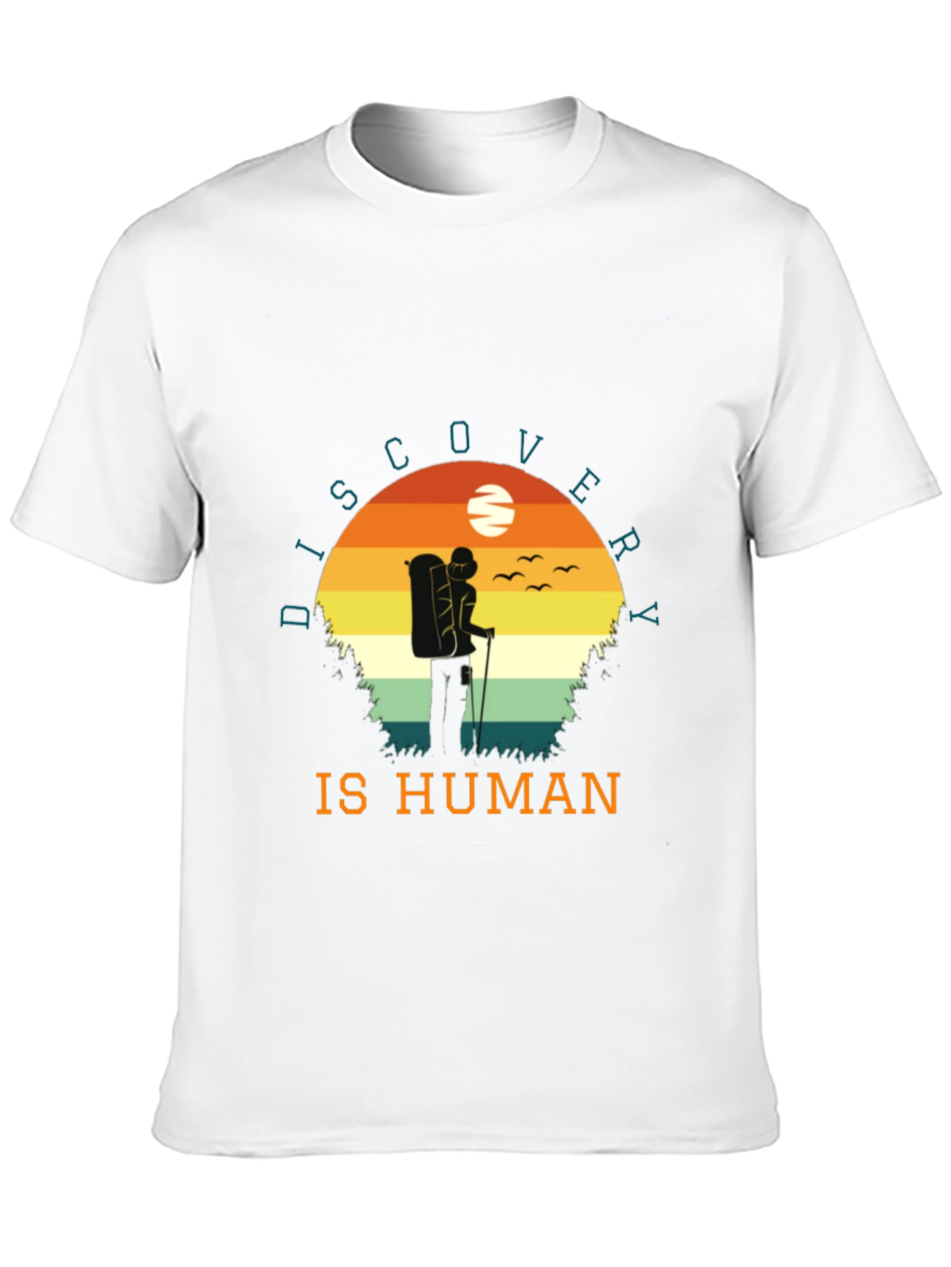 Discovery is Human Graphic Tee | Hiker T-Shirt