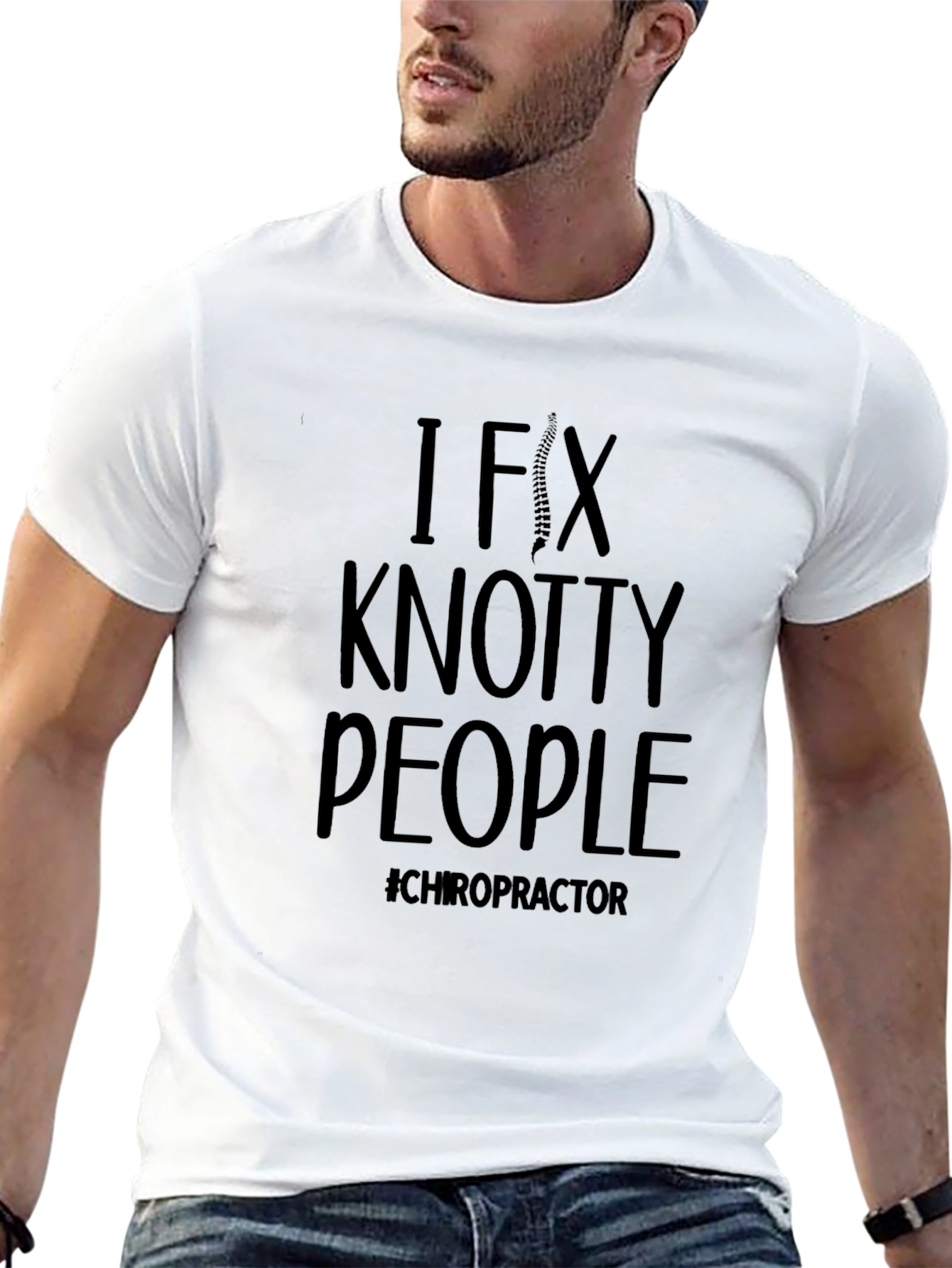 Chiropractor T-Shirt - I Fix Knotty People