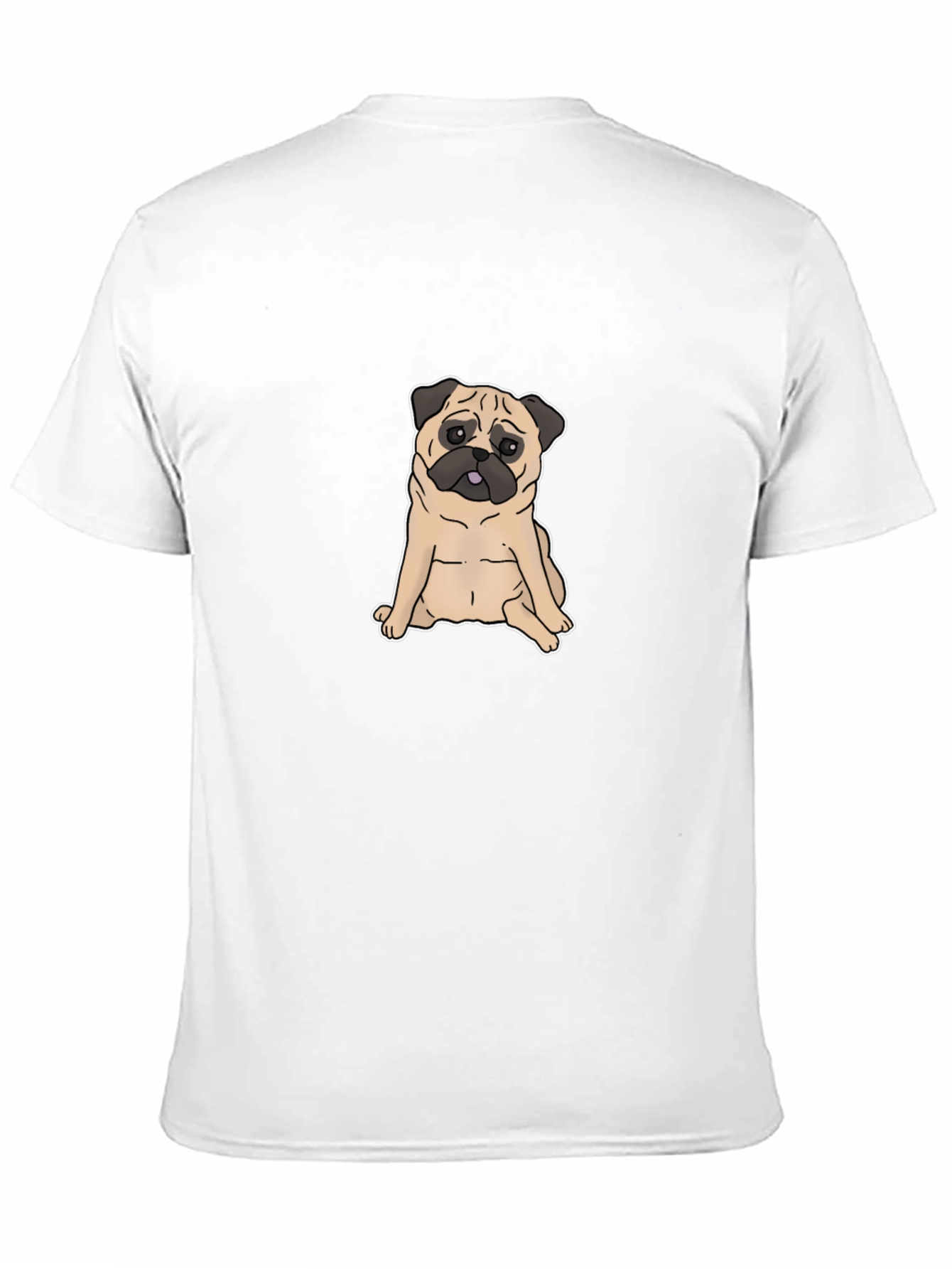 Pug Graphic T-Shirt - Black Cotton Tee