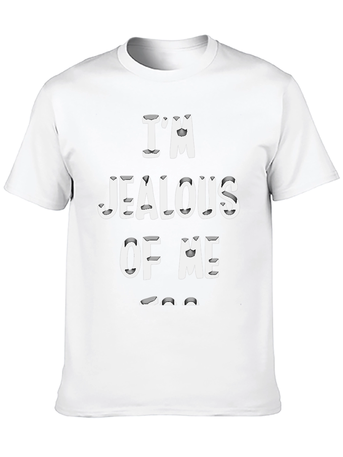 Im Jealous Of Me Graphic Black T-Shirt