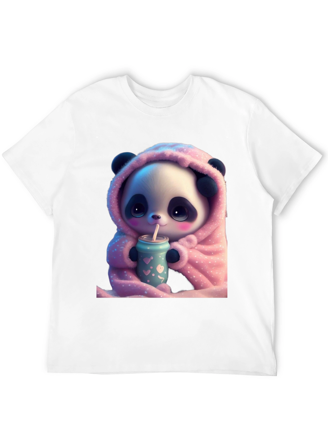 Cute Panda Bear Hooded T-Shirt