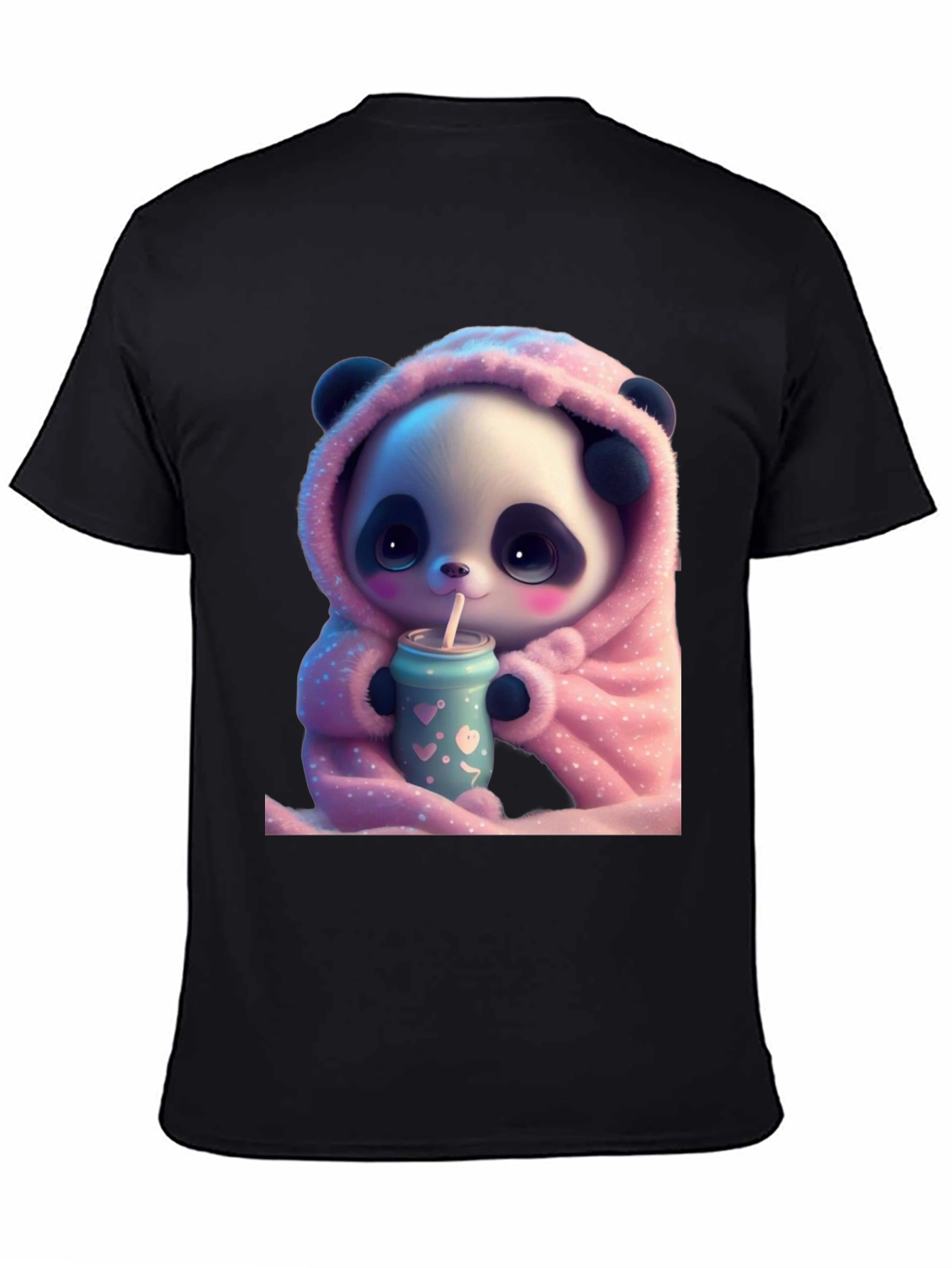 Cute Panda Bear Hooded T-Shirt