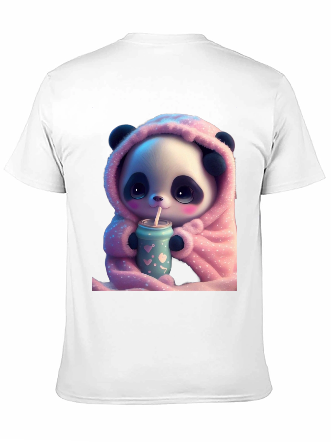 Cute Panda Bear Hooded T-Shirt