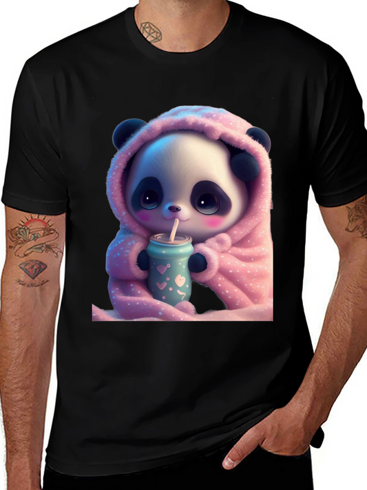 Cute Panda Bear Hooded T-Shirt