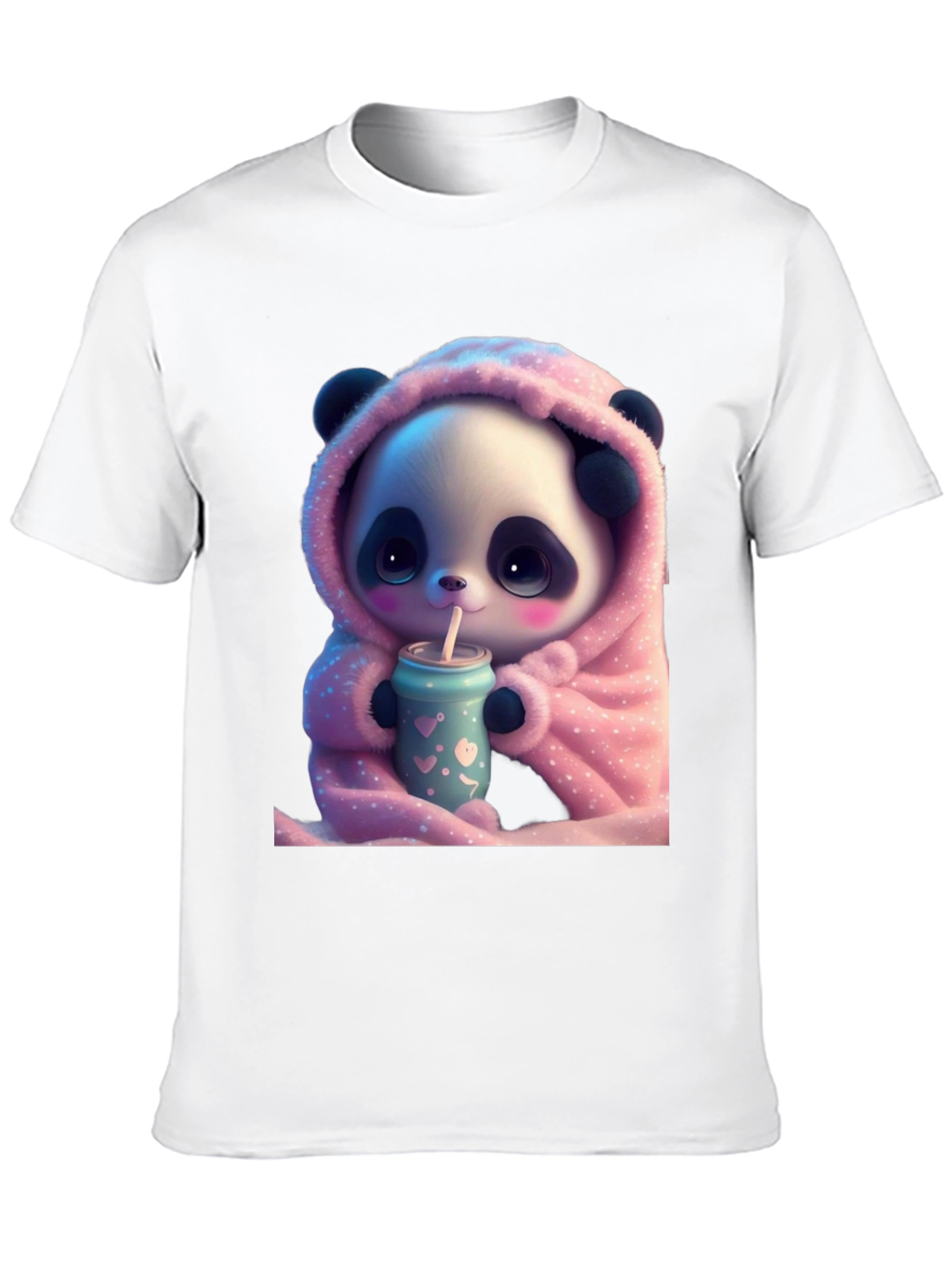 Cute Panda Bear Hooded T-Shirt