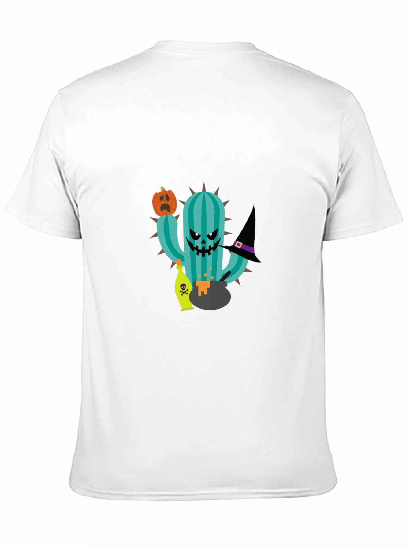 Halloween Cactus Graphic T-Shirt - Spooky Season Style