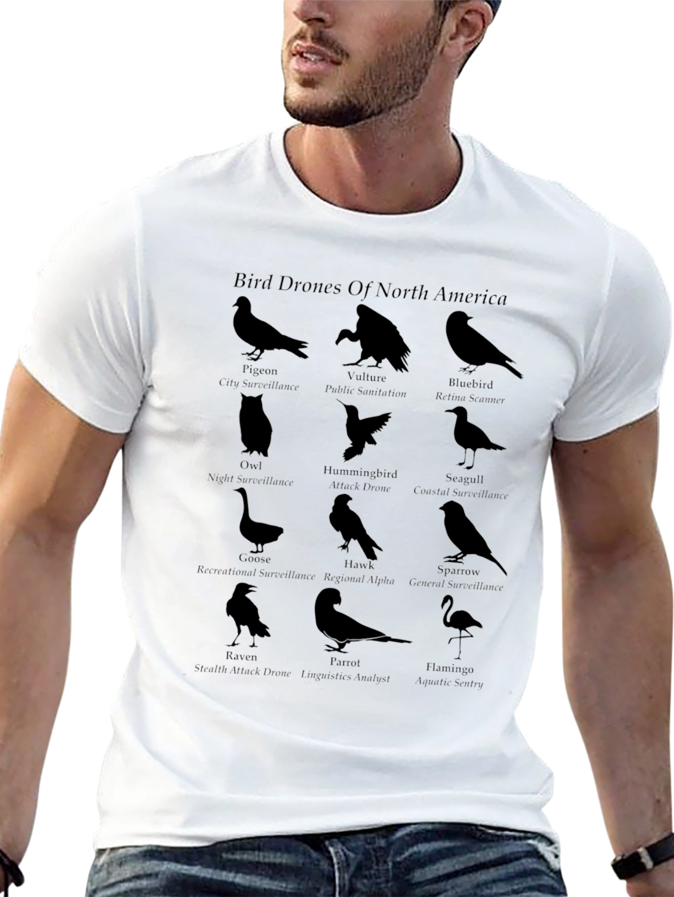 Bird Drones of North America Graphic T-Shirt