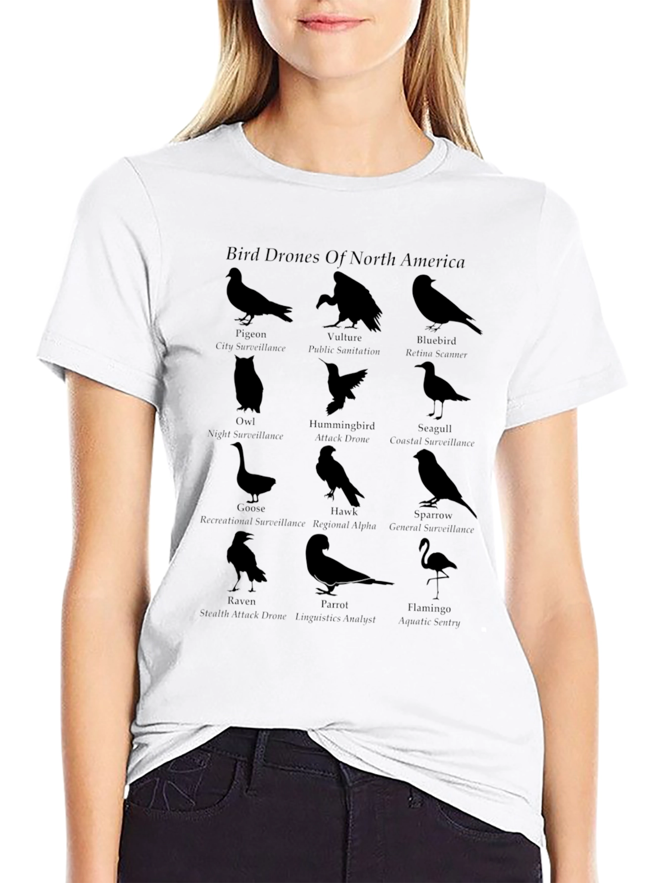 Bird Drones of North America Graphic T-Shirt