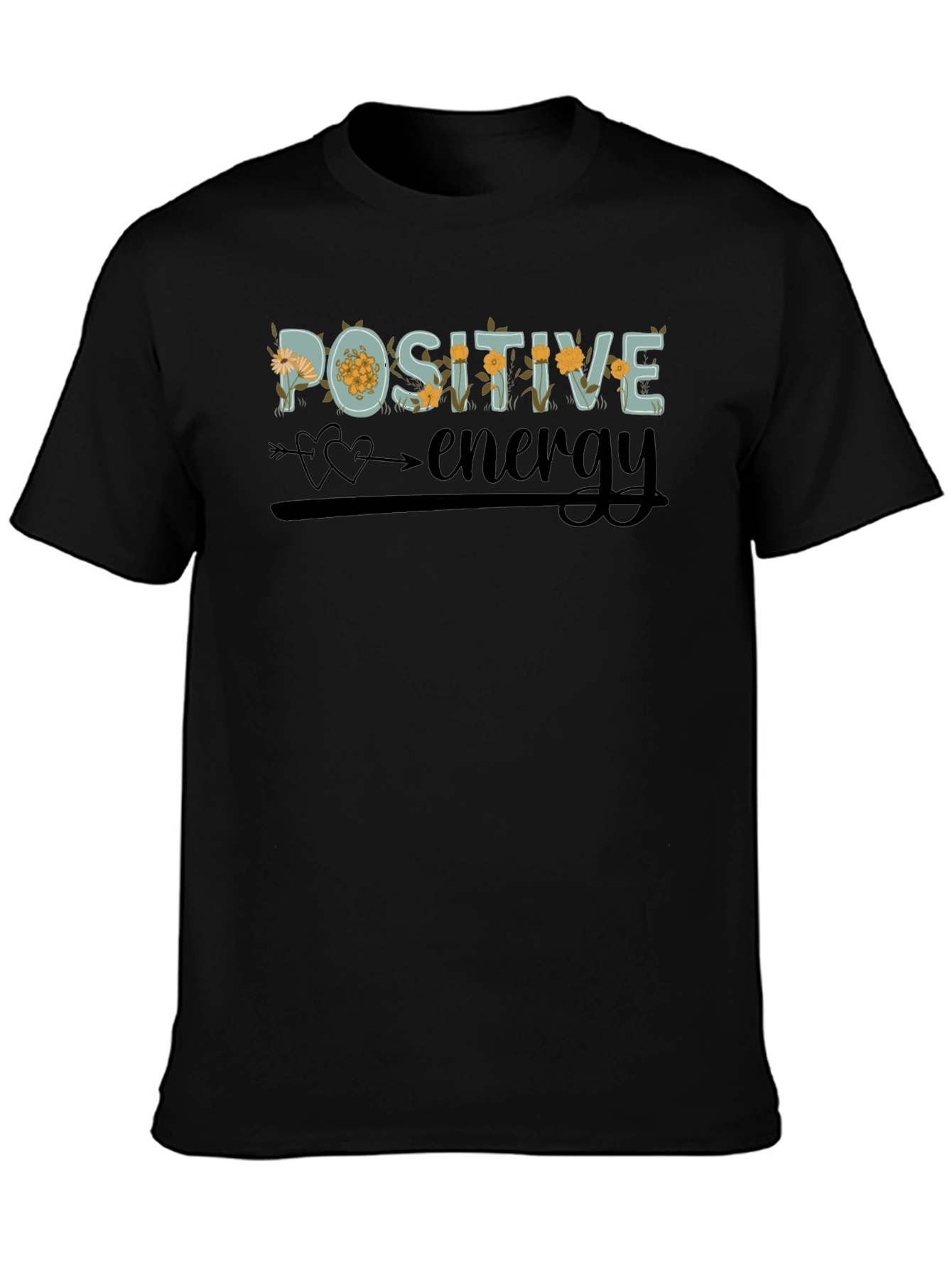 Positive Energy Floral Graphic Tee