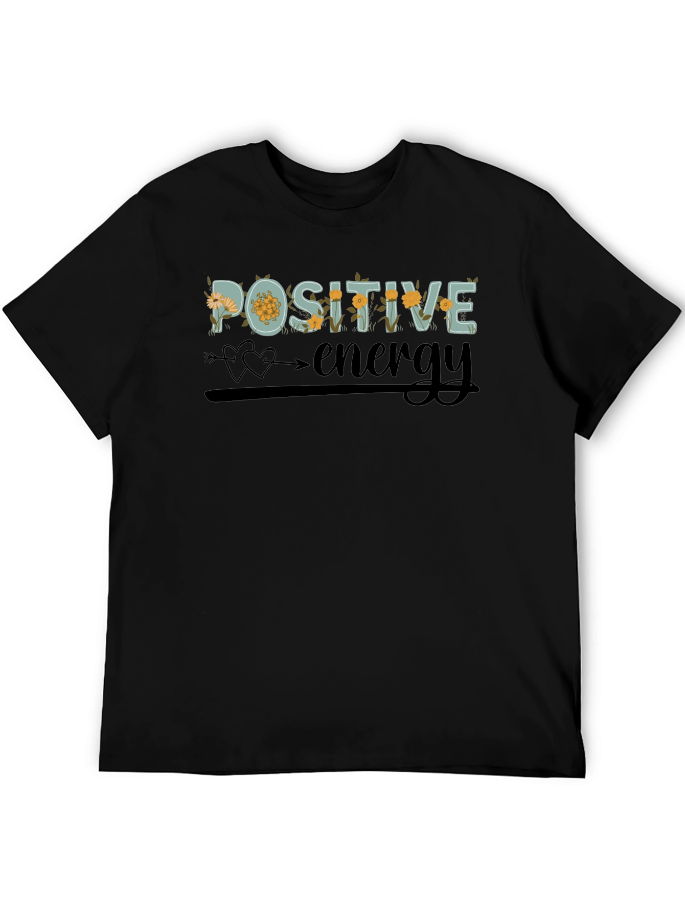 Positive Energy Floral Graphic Tee