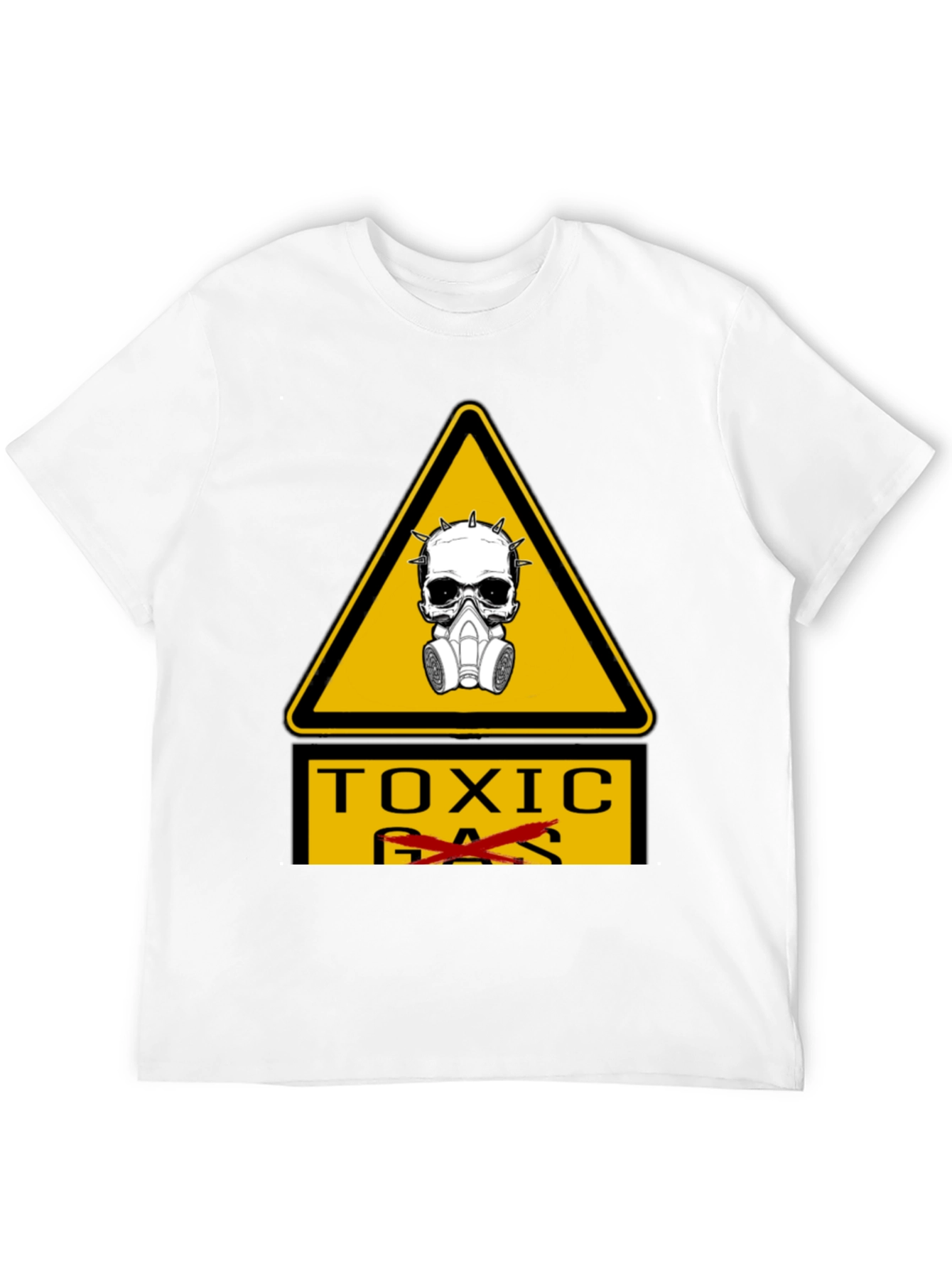 Toxic Hazard T-Shirt - Skull & Gas Mask Graphic