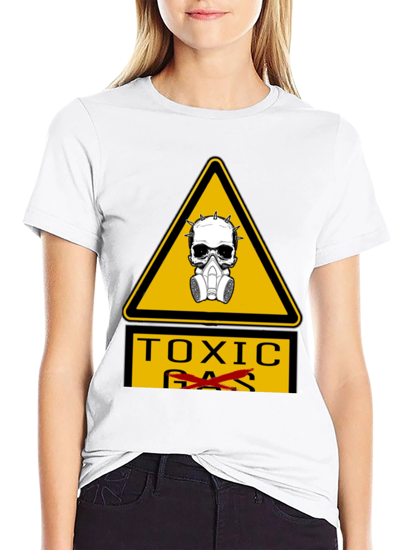 Toxic Hazard T-Shirt - Skull & Gas Mask Graphic