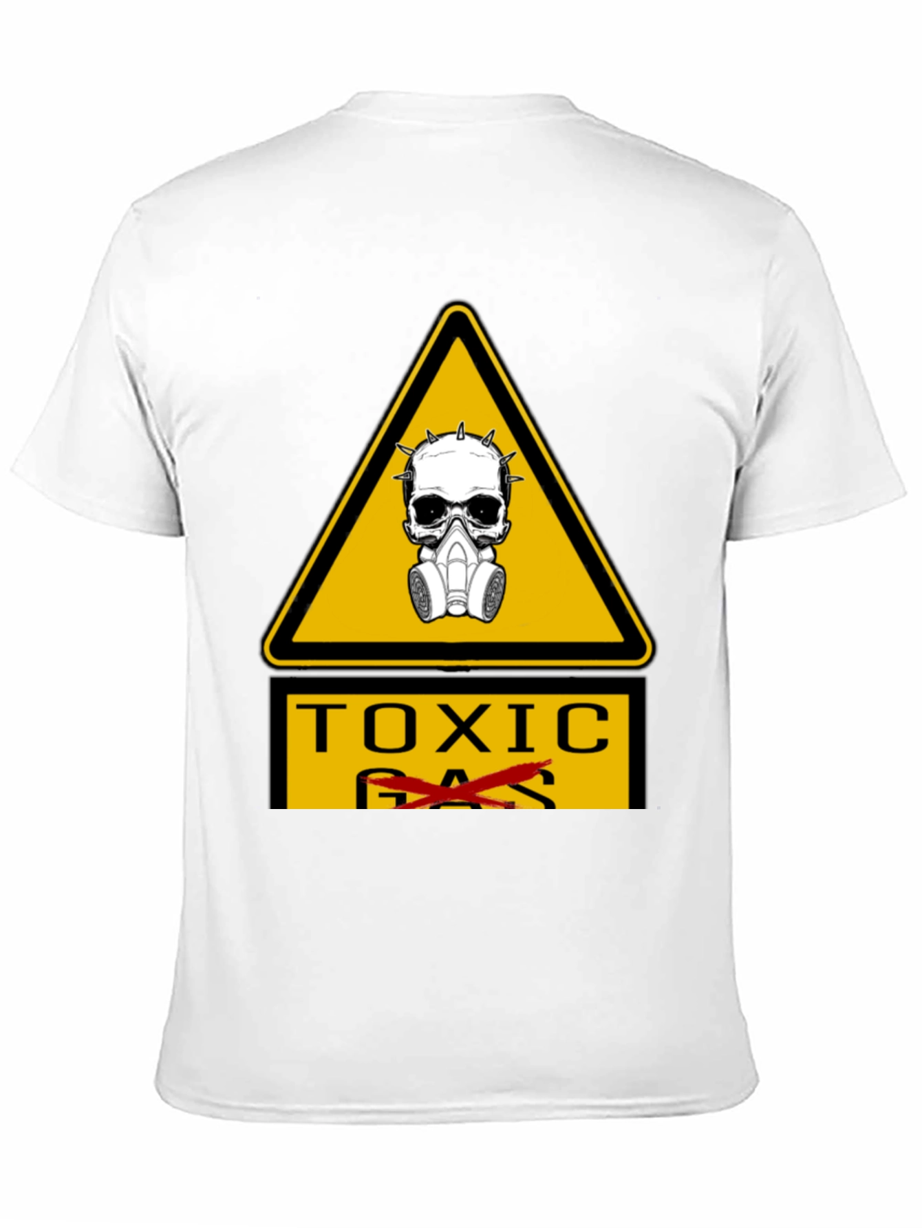 Toxic Hazard T-Shirt - Skull & Gas Mask Graphic