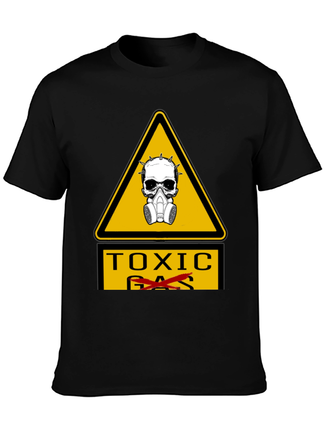 Toxic Hazard T-Shirt - Skull & Gas Mask Graphic