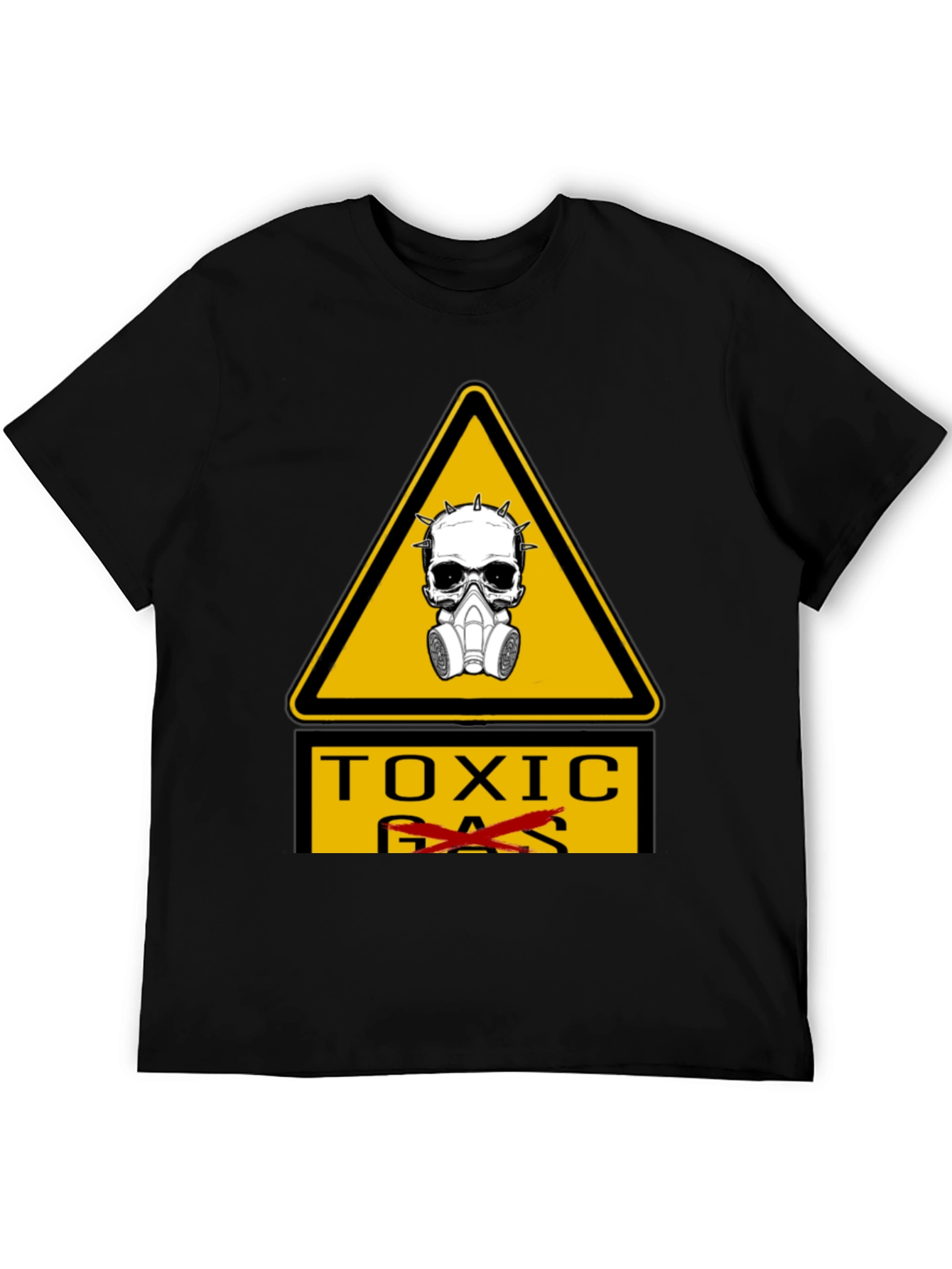 Toxic Hazard T-Shirt - Skull & Gas Mask Graphic