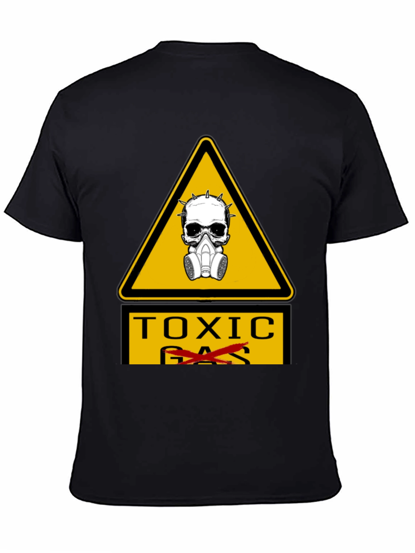 Toxic Hazard T-Shirt - Skull & Gas Mask Graphic