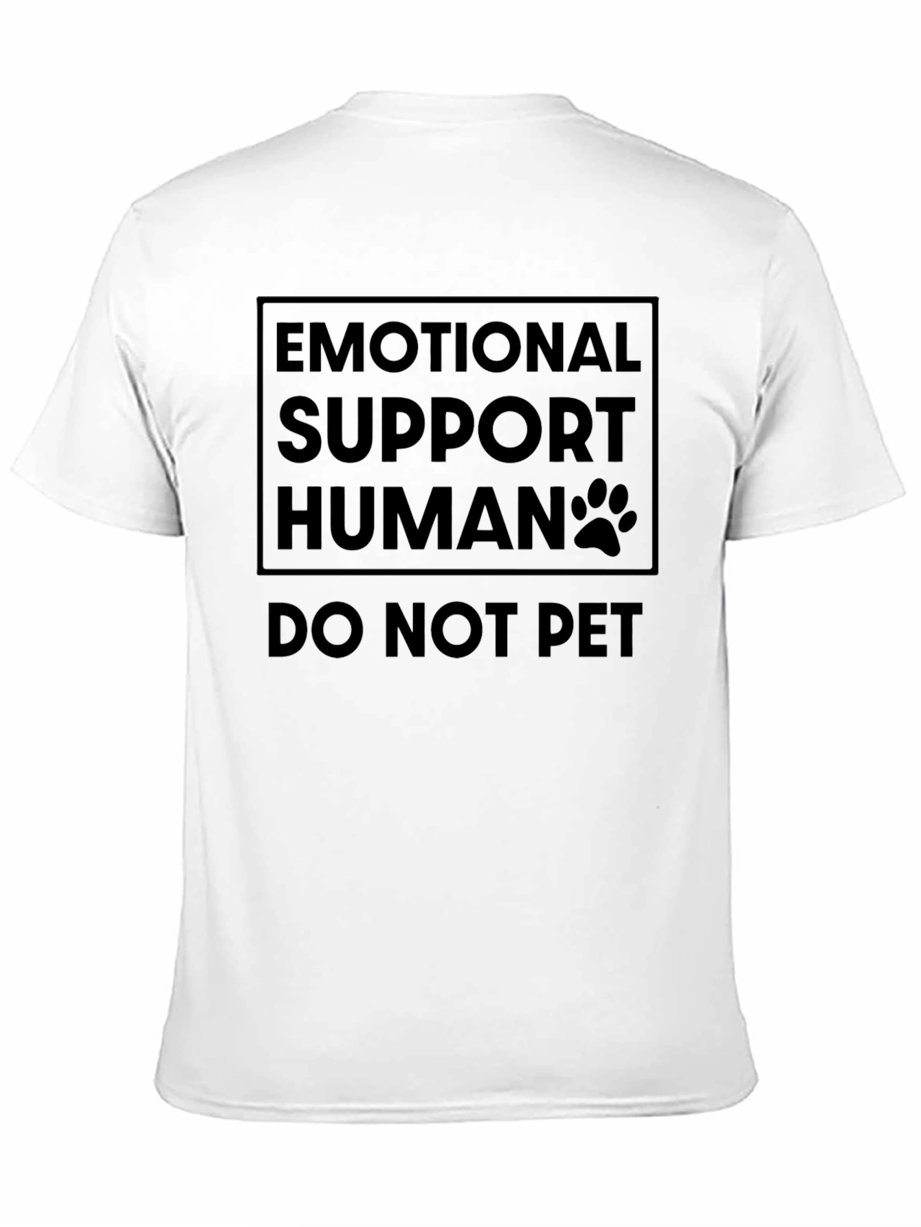 Emotional Support Human Funny Graphic Tee