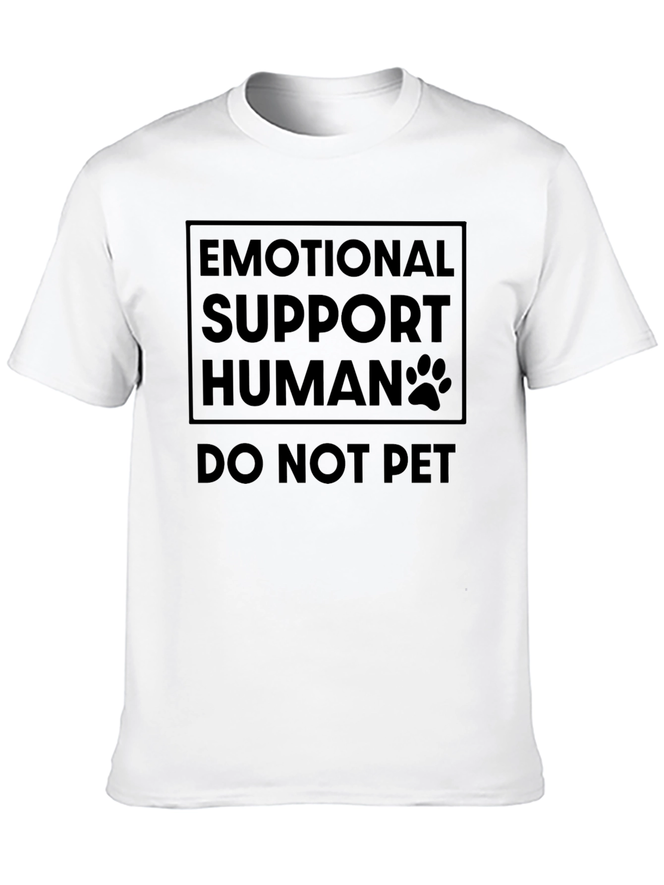 Emotional Support Human Funny Graphic Tee