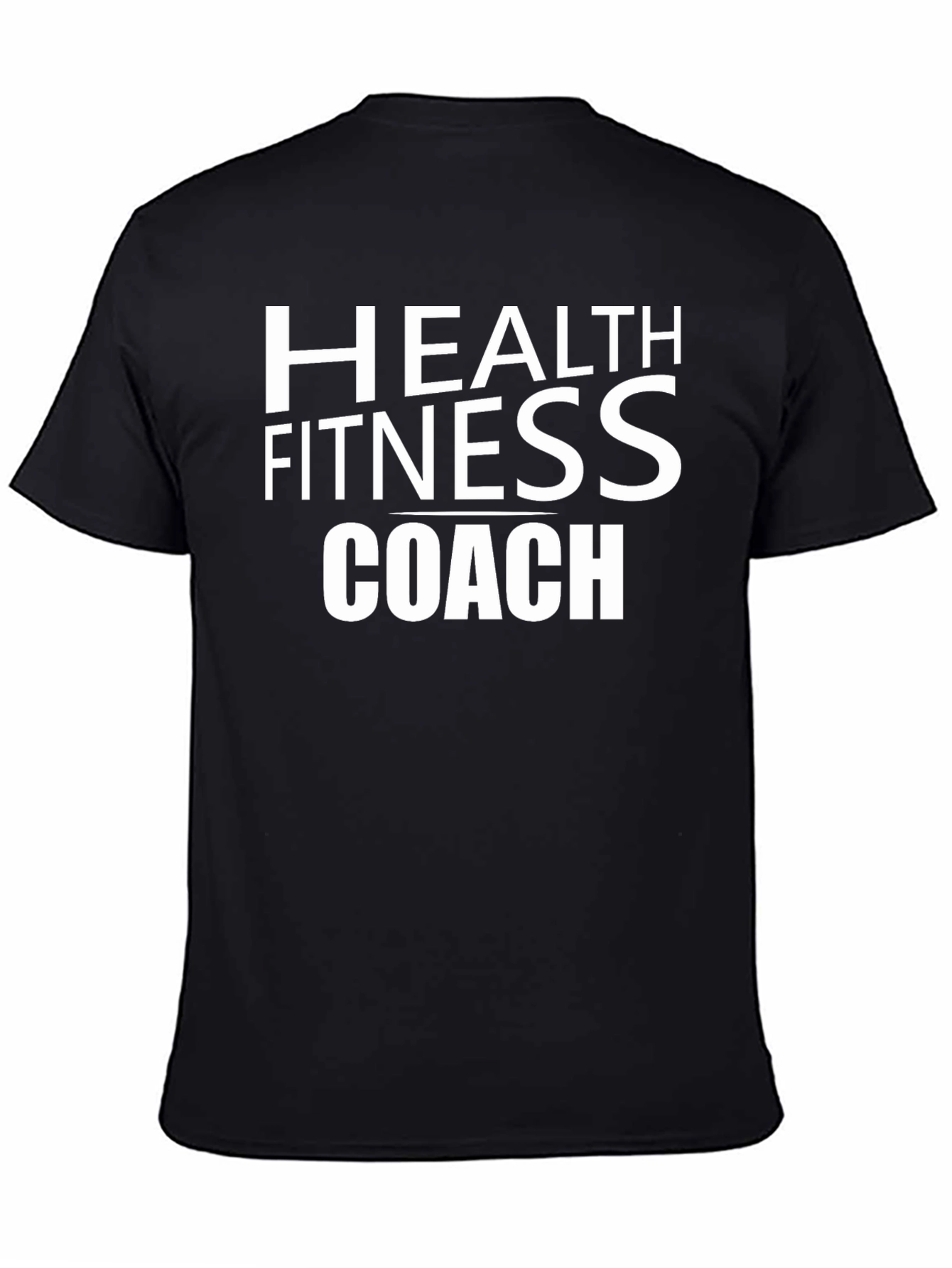 Health Fitness Coach T-Shirt - Black