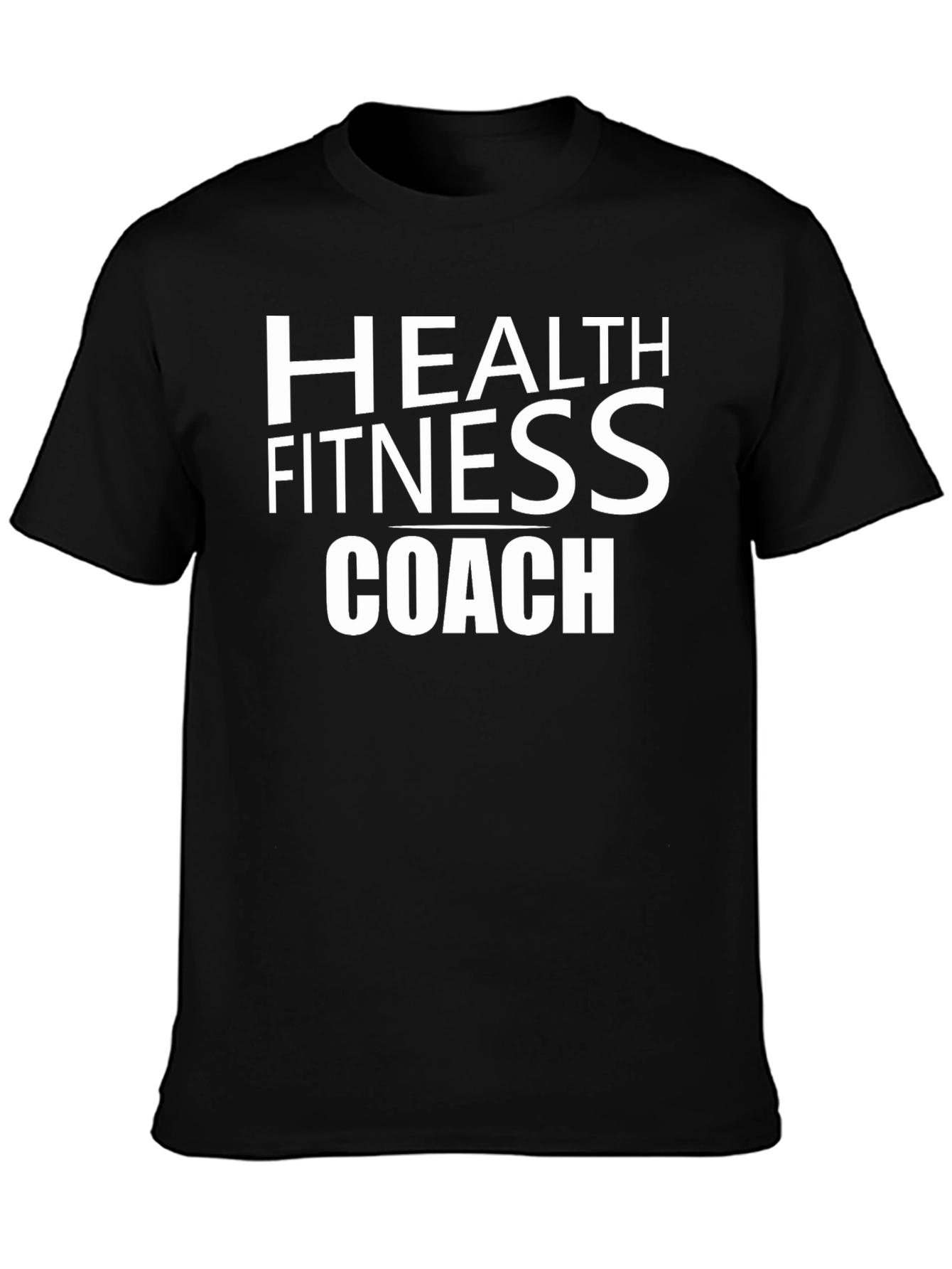 Health Fitness Coach T-Shirt - Black