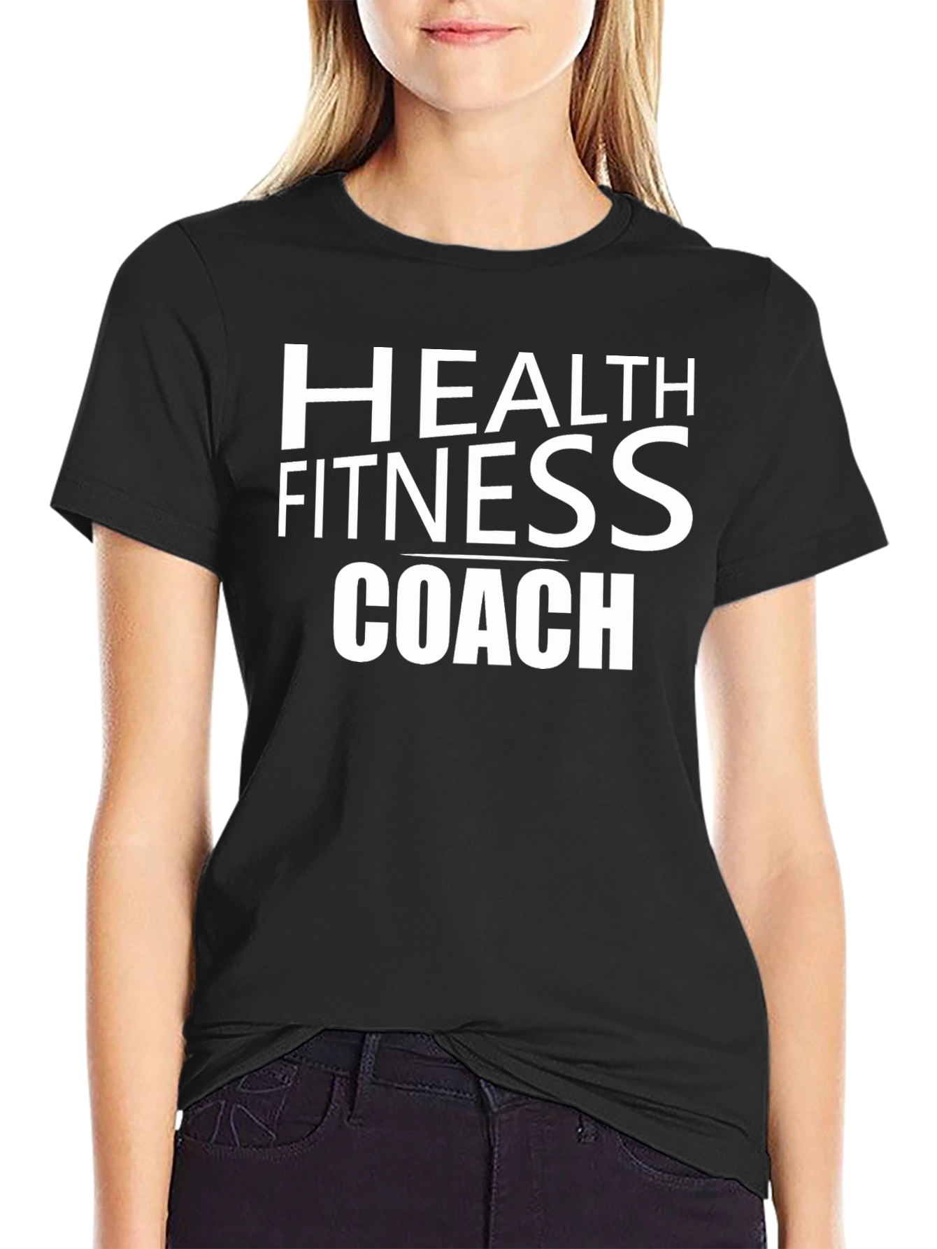 Health Fitness Coach T-Shirt - Black