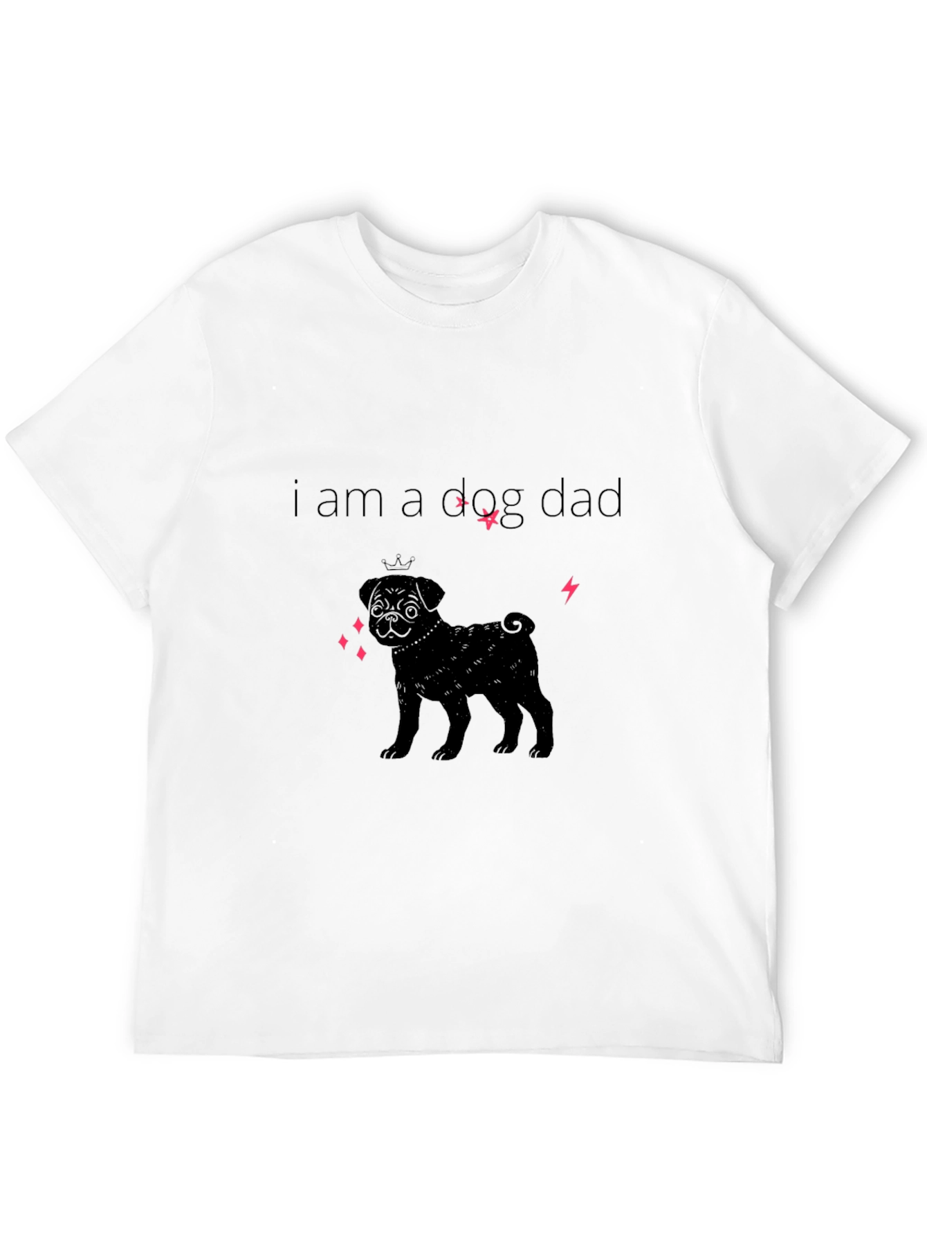 I am a Dog Dad Black T-Shirt