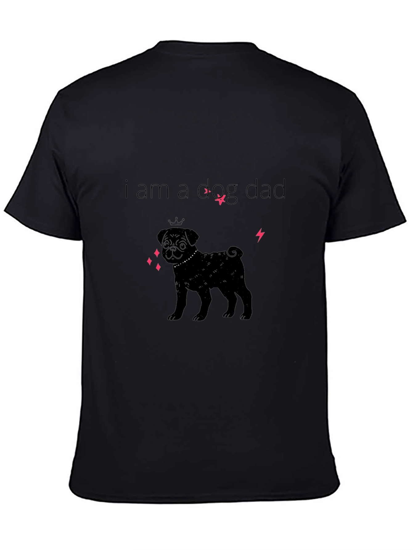 I am a Dog Dad Black T-Shirt