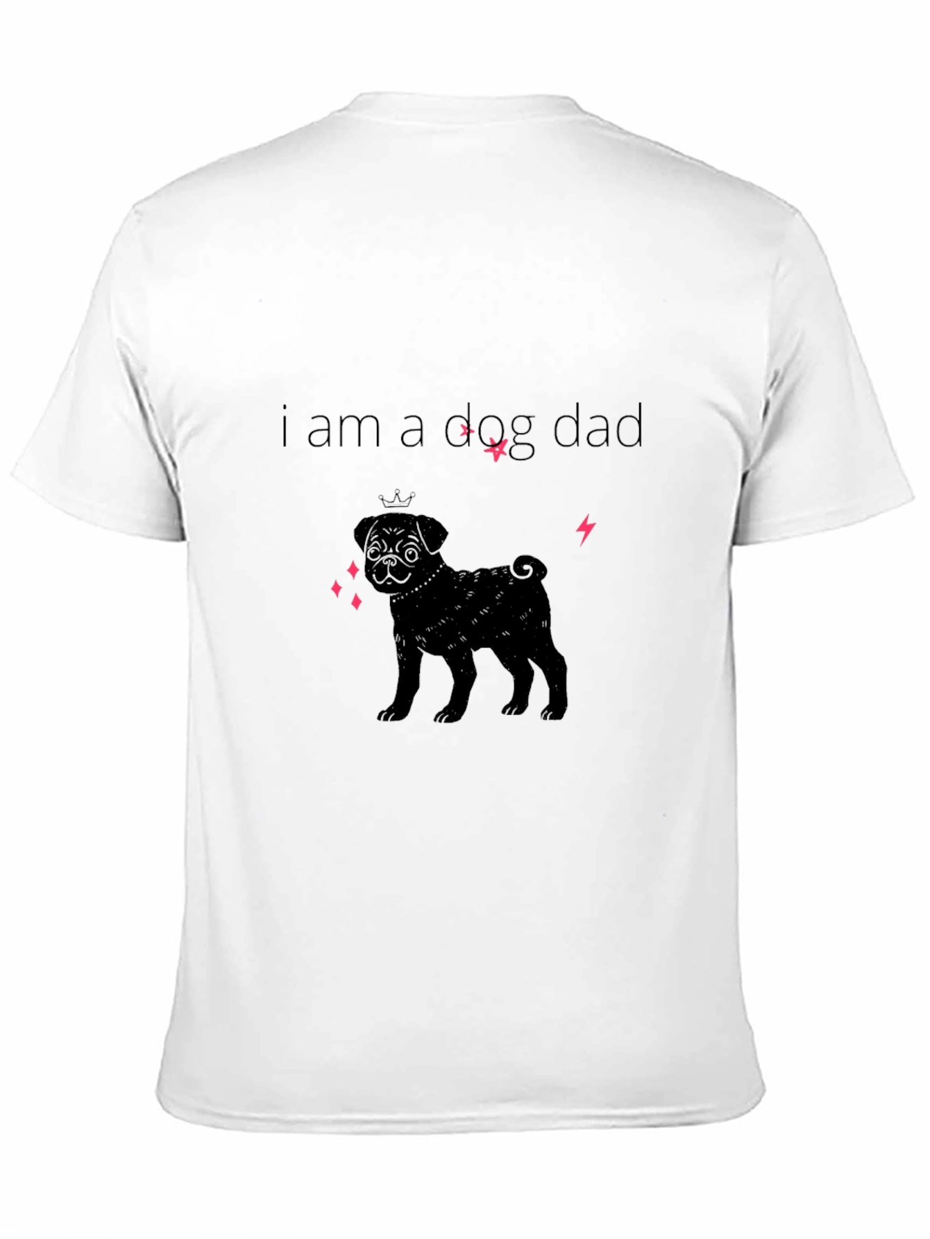 I am a Dog Dad Black T-Shirt