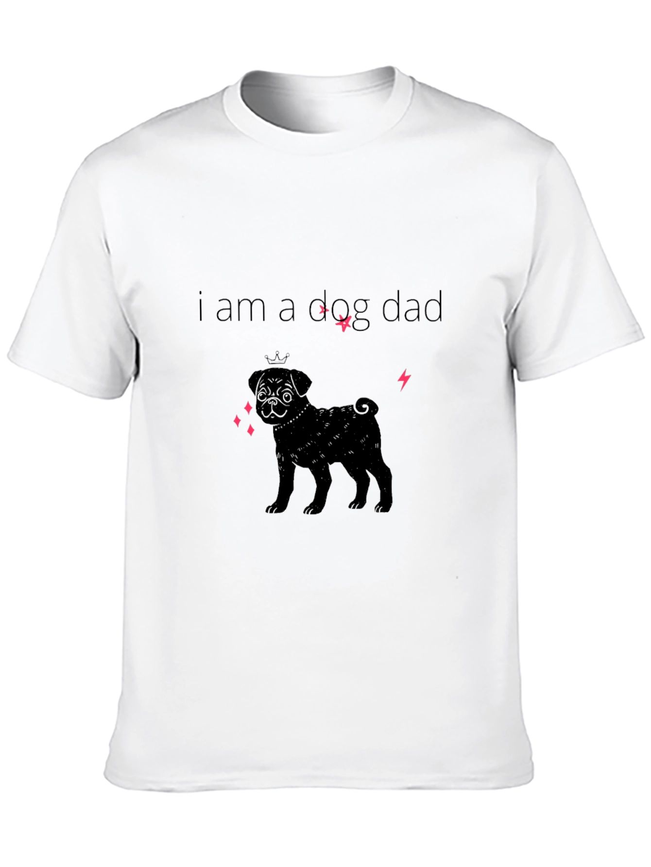 I am a Dog Dad Black T-Shirt