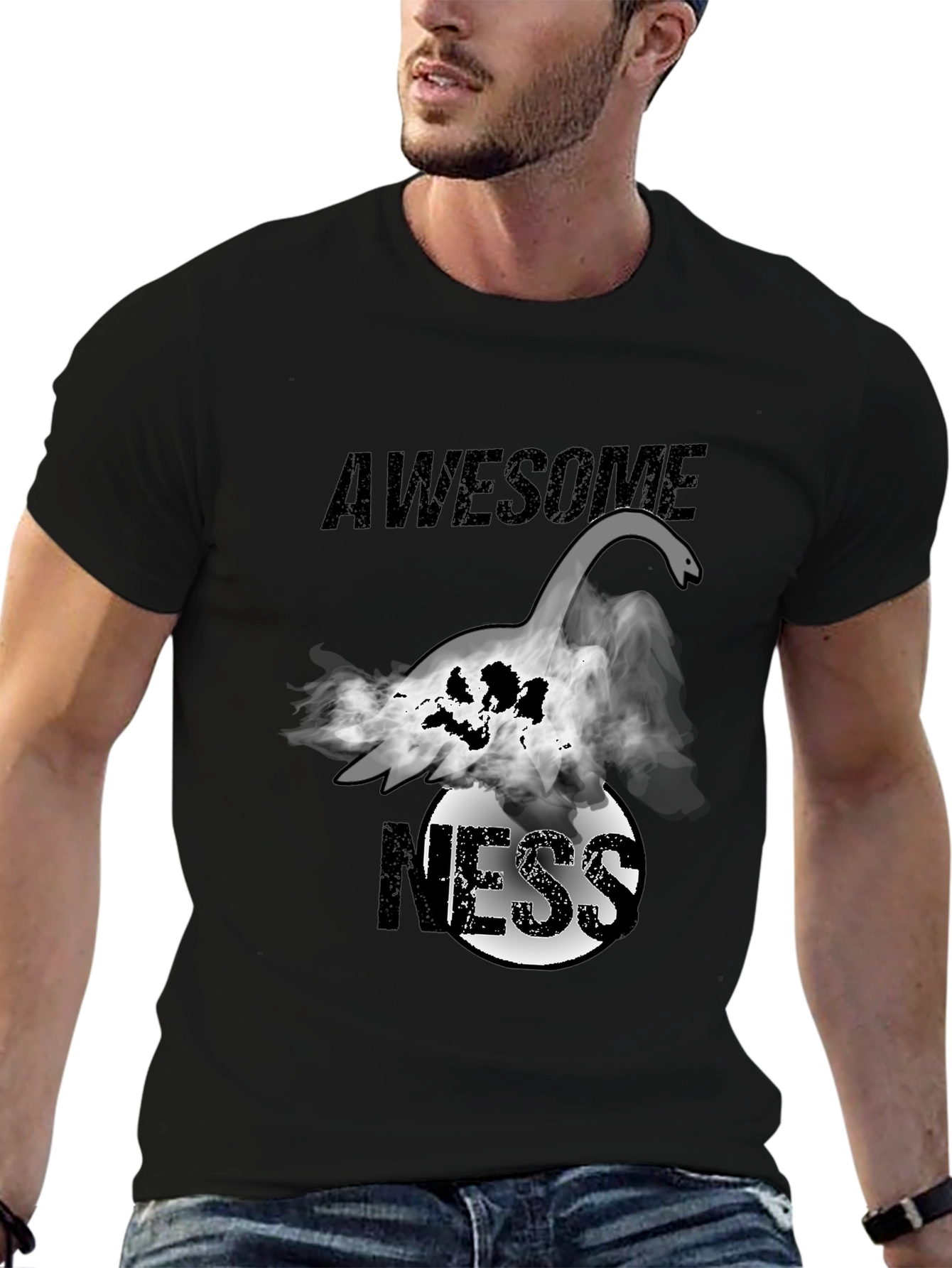 Awesome Ness Monster Graphic Tee