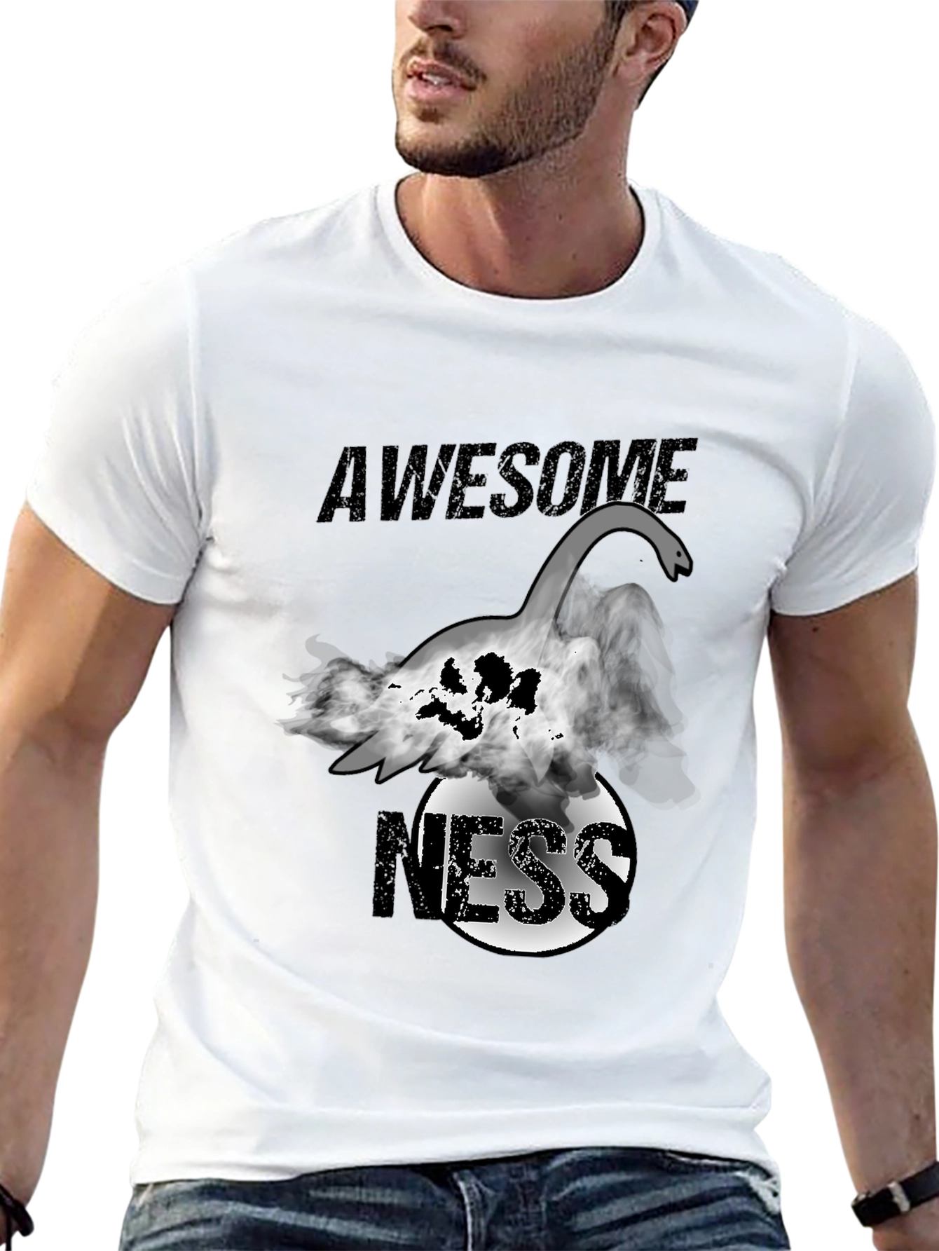 Awesome Ness Monster Graphic Tee