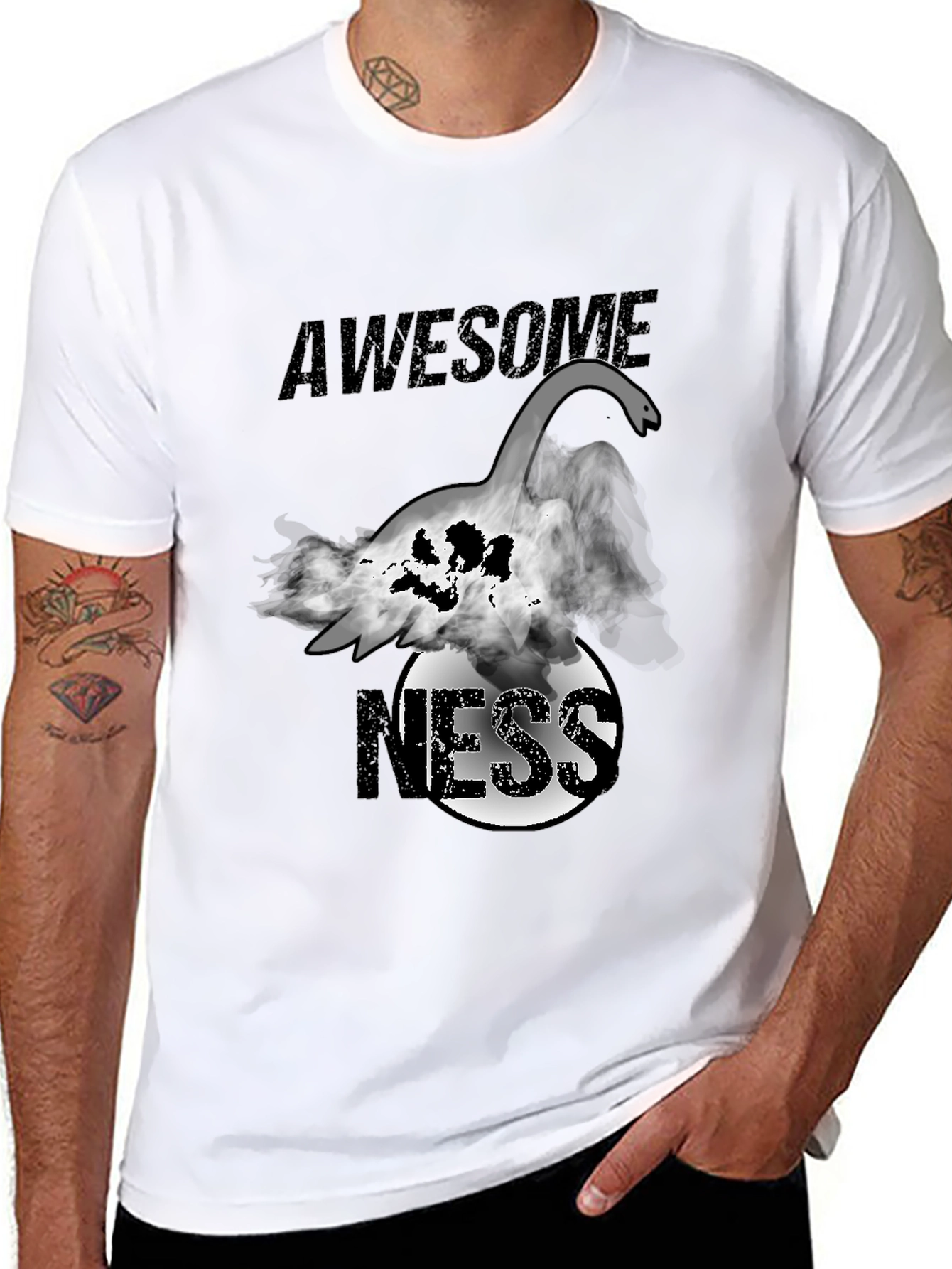 Awesome Ness Monster Graphic Tee