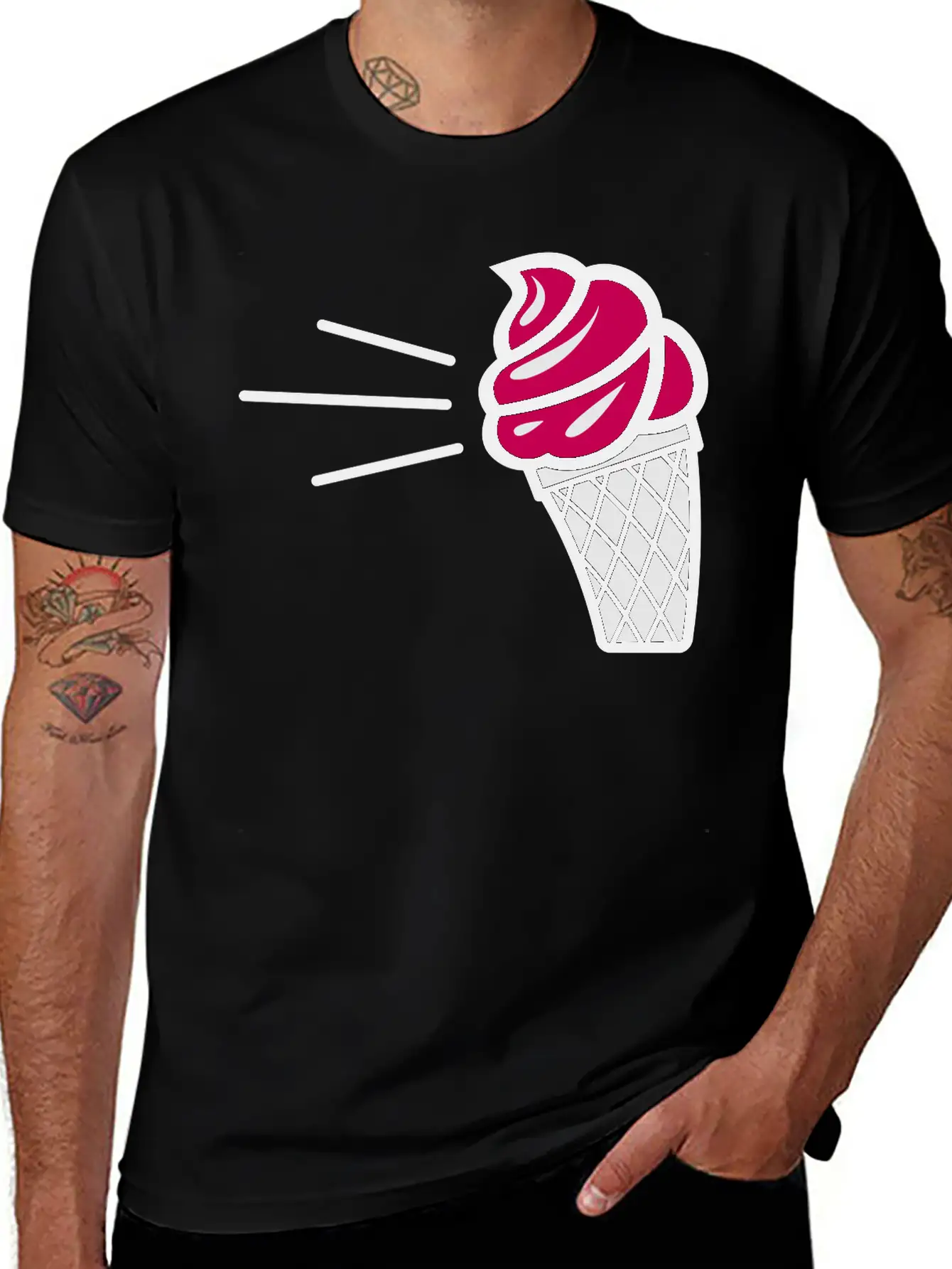 Ice Cream Essential Unisex Summer Tee – Soft Cotton Casual Fit