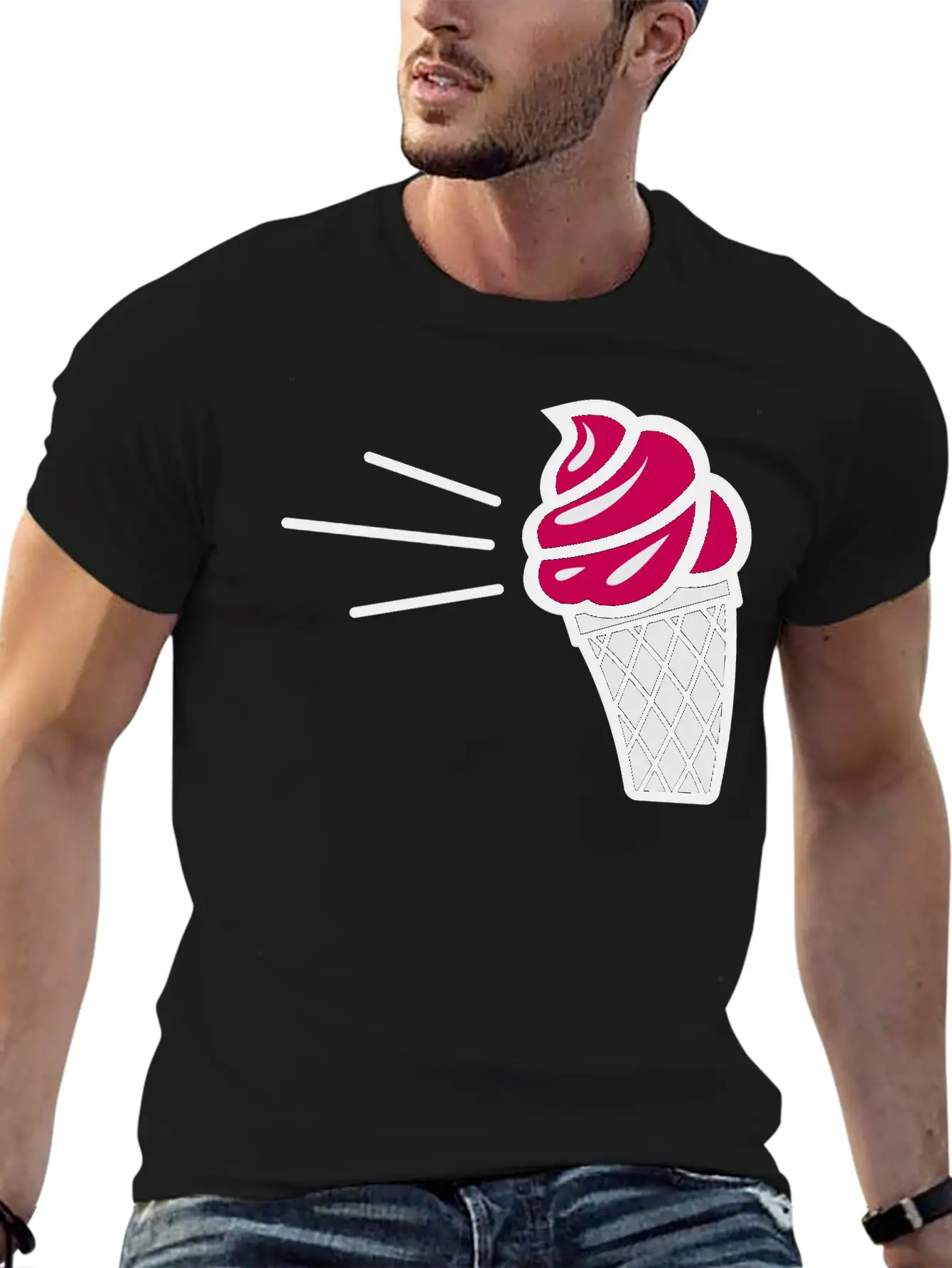 Ice Cream Essential Unisex Summer Tee – Soft Cotton Casual Fit