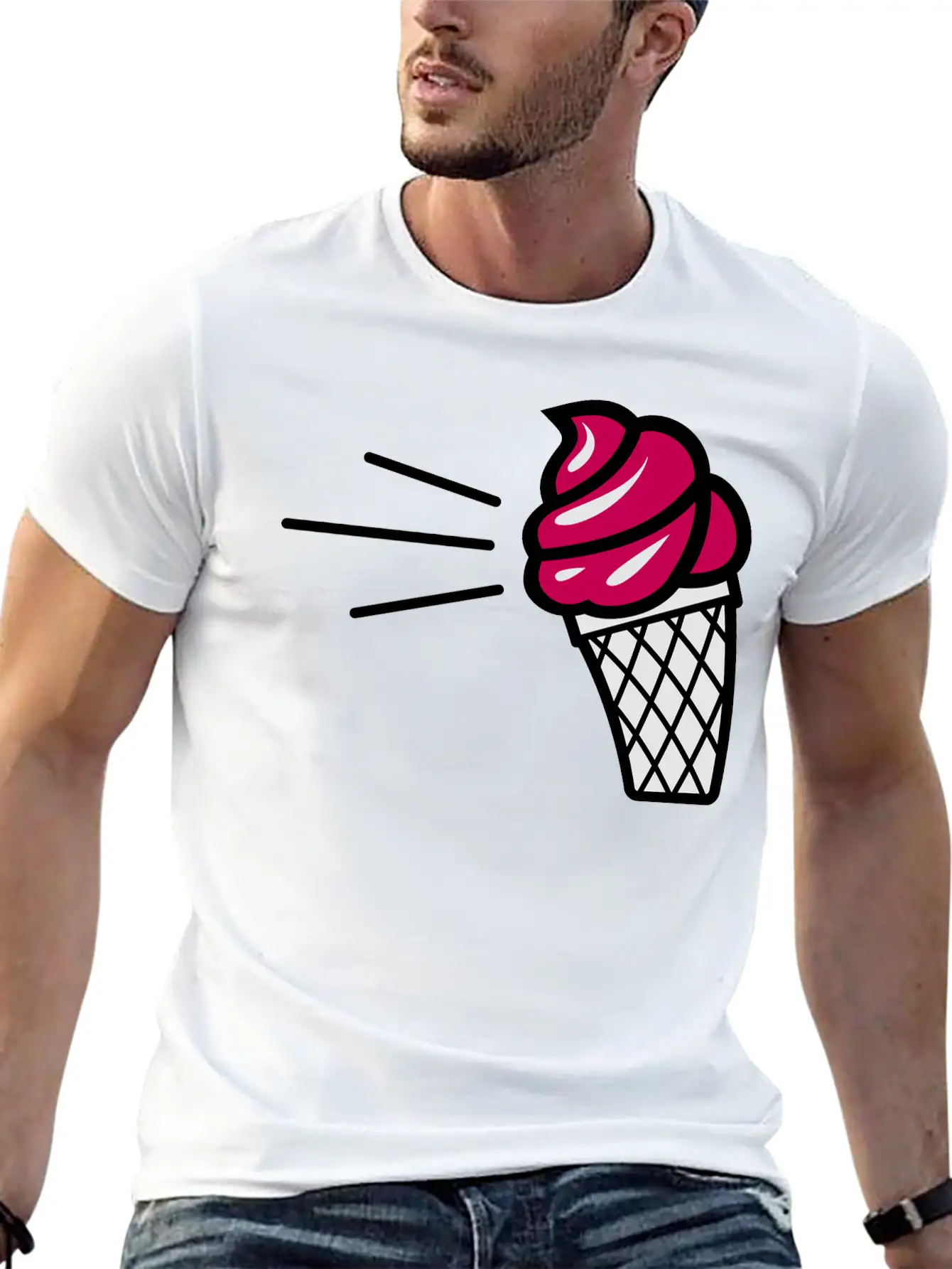 Ice Cream Essential Unisex Summer Tee – Soft Cotton Casual Fit