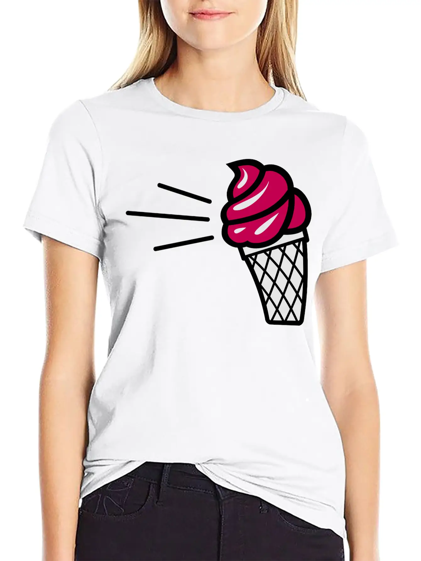 Ice Cream Essential Unisex Summer Tee – Soft Cotton Casual Fit