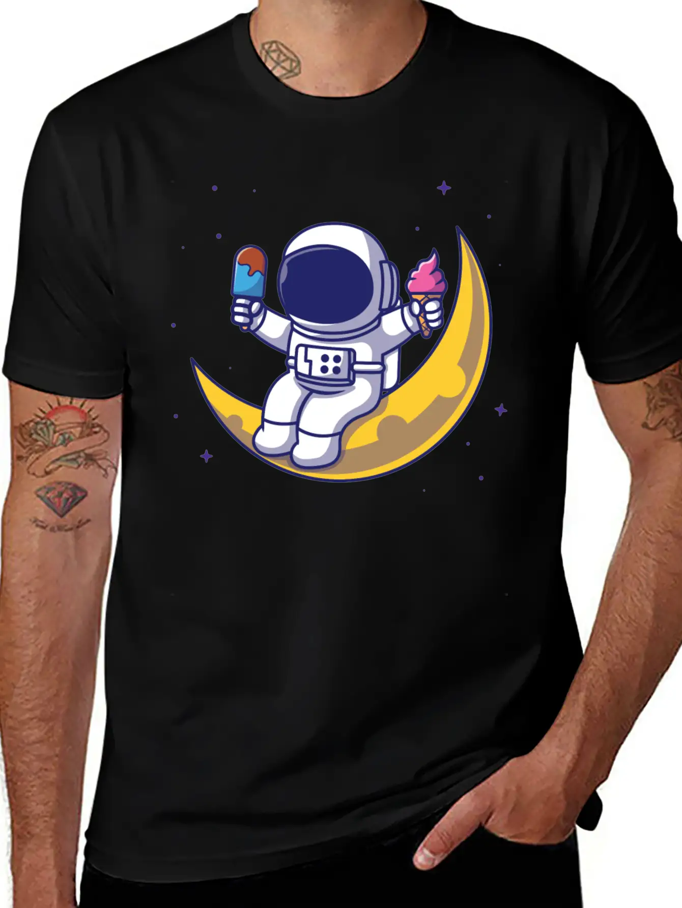 Ice Cream In My Veins Unisex Short Sleeve Soft Cotton T-Shirt – Casual Everyday Wear