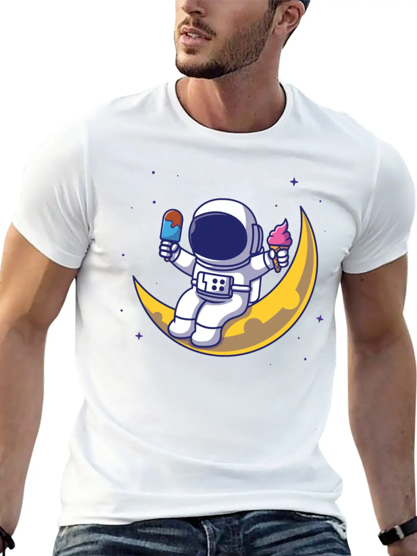 Ice Cream In My Veins Unisex Short Sleeve Soft Cotton T-Shirt – Casual Everyday Wear