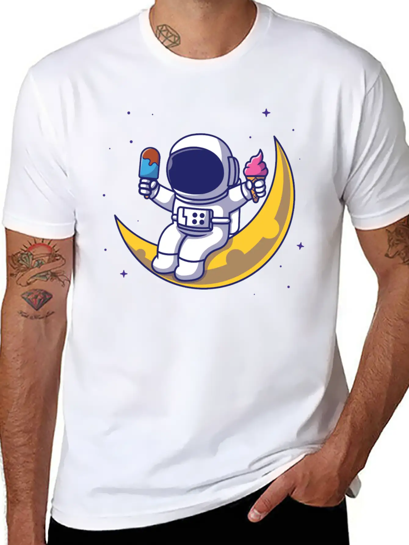 Ice Cream In My Veins Unisex Short Sleeve Soft Cotton T-Shirt – Casual Everyday Wear
