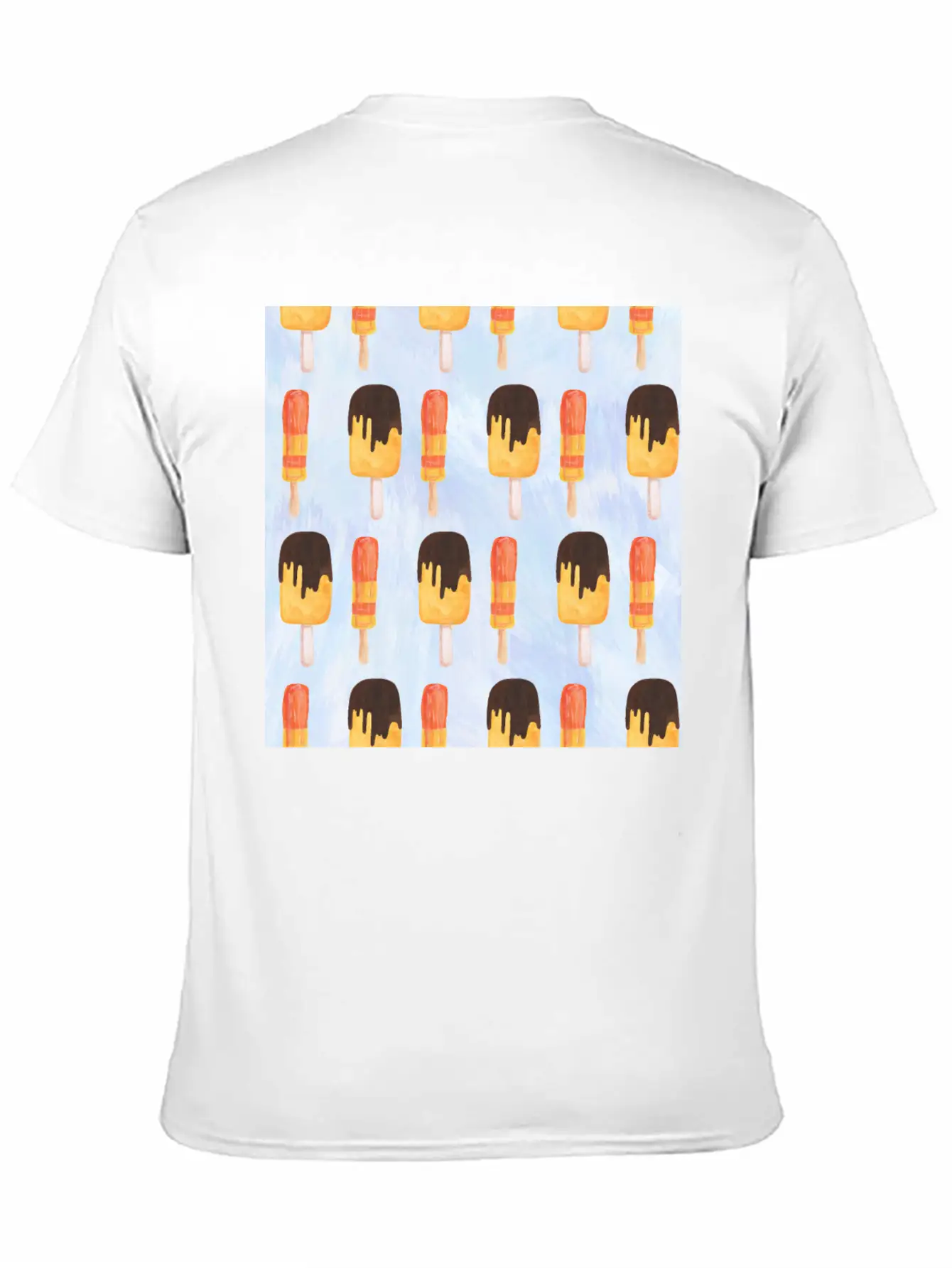 Ice Cream Neck Gator Popsicles Unisex Short Sleeve Soft Cotton T-Shirt – Casual Everyday Wear
