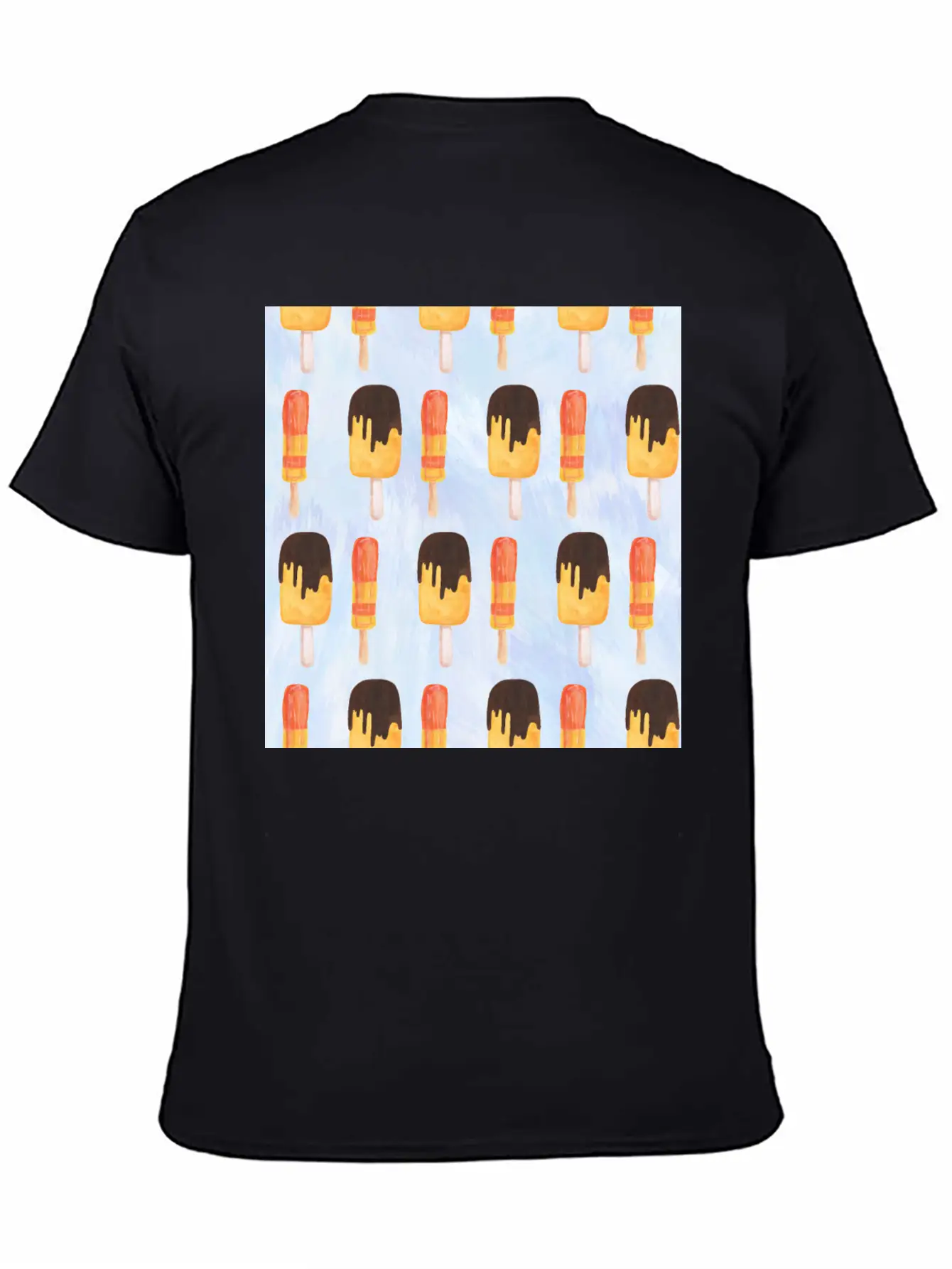 Ice Cream Neck Gator Popsicles Unisex Short Sleeve Soft Cotton T-Shirt – Casual Everyday Wear