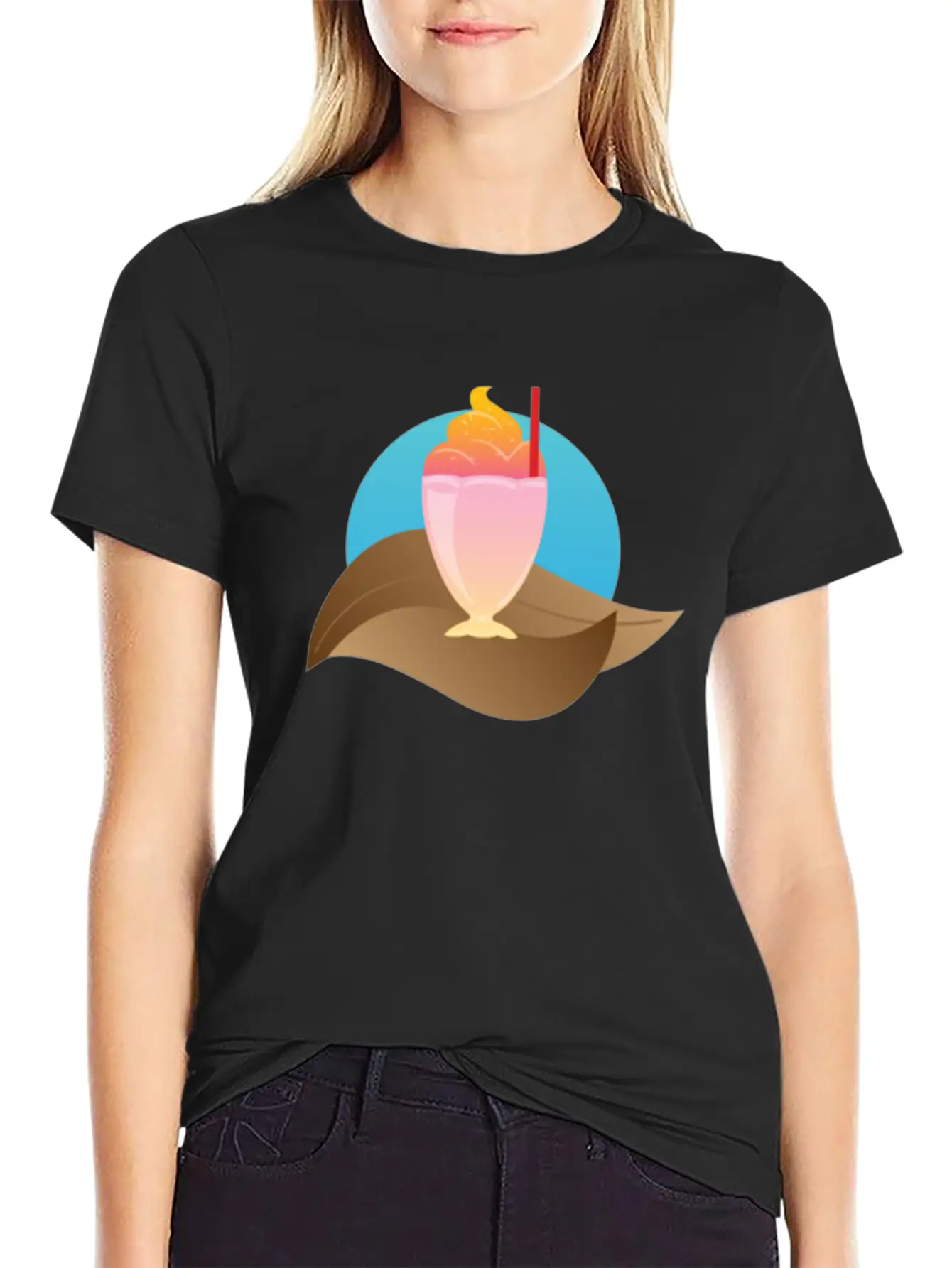Ice Cream Season Unisex Short Sleeve Soft Cotton T-Shirt – Casual Everyday Wear