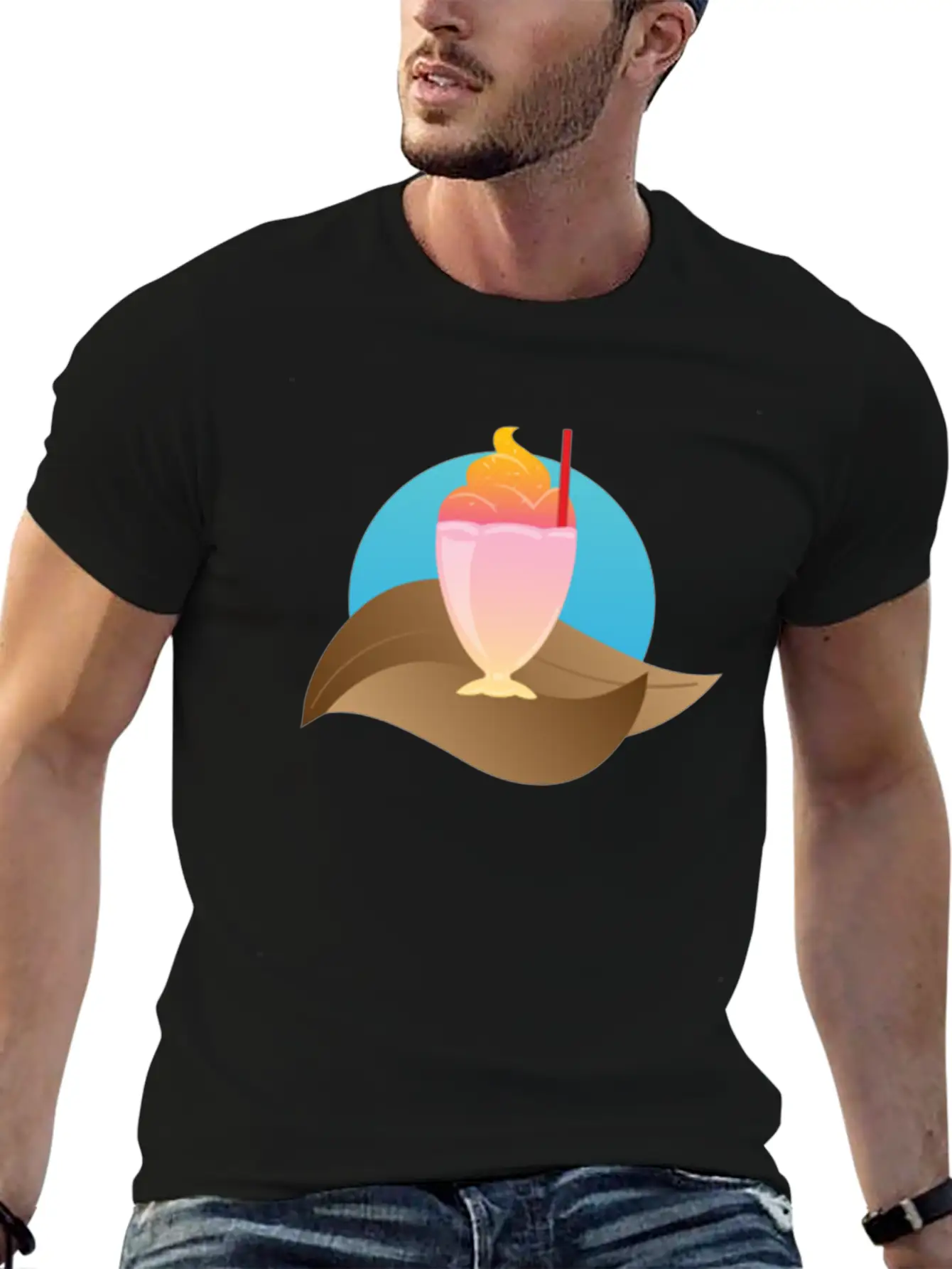 Ice Cream Season Unisex Short Sleeve Soft Cotton T-Shirt – Casual Everyday Wear