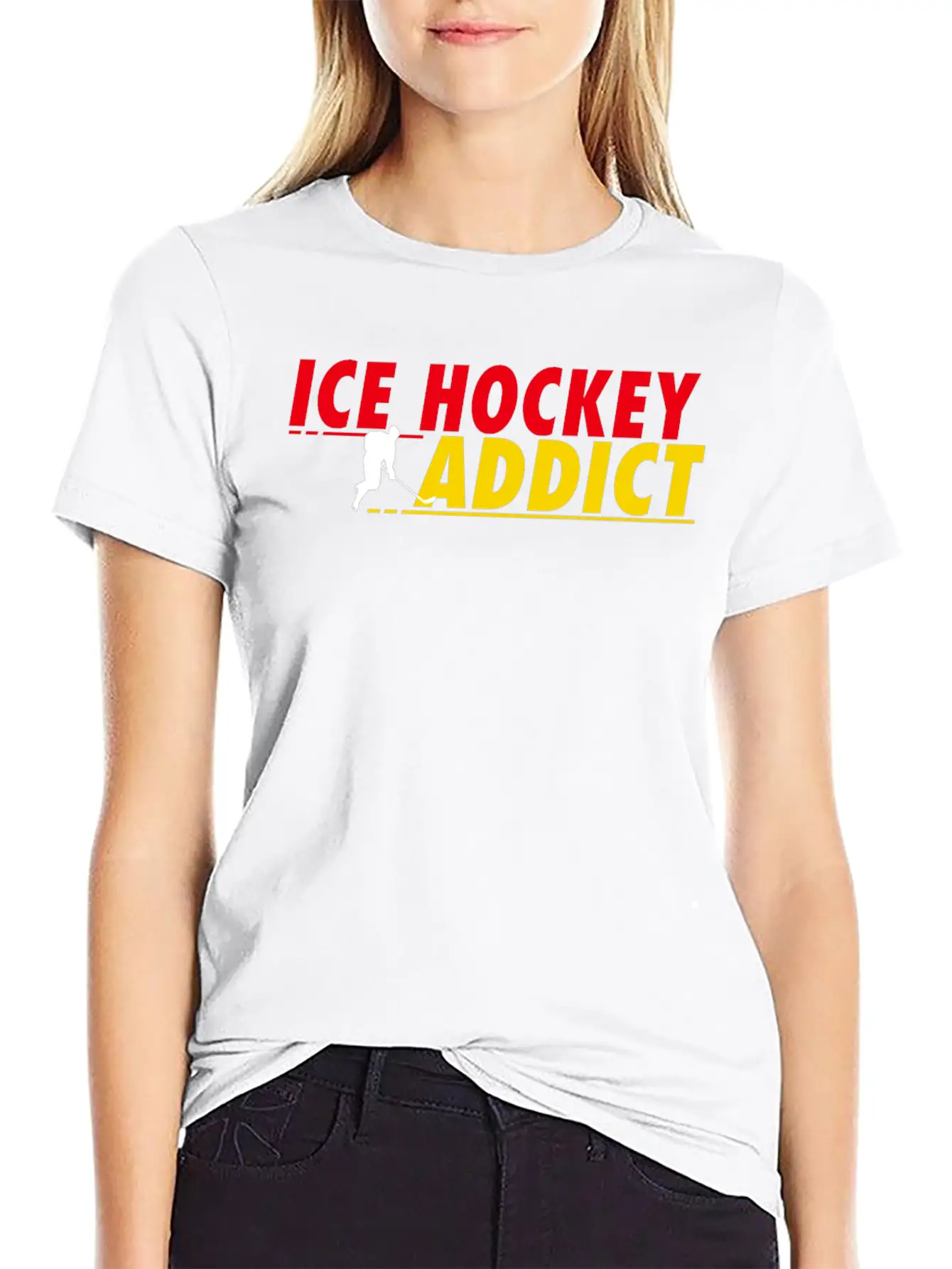Ice Hockey Addict Essential Unisex Summer Tee – Soft Cotton Casual Fit