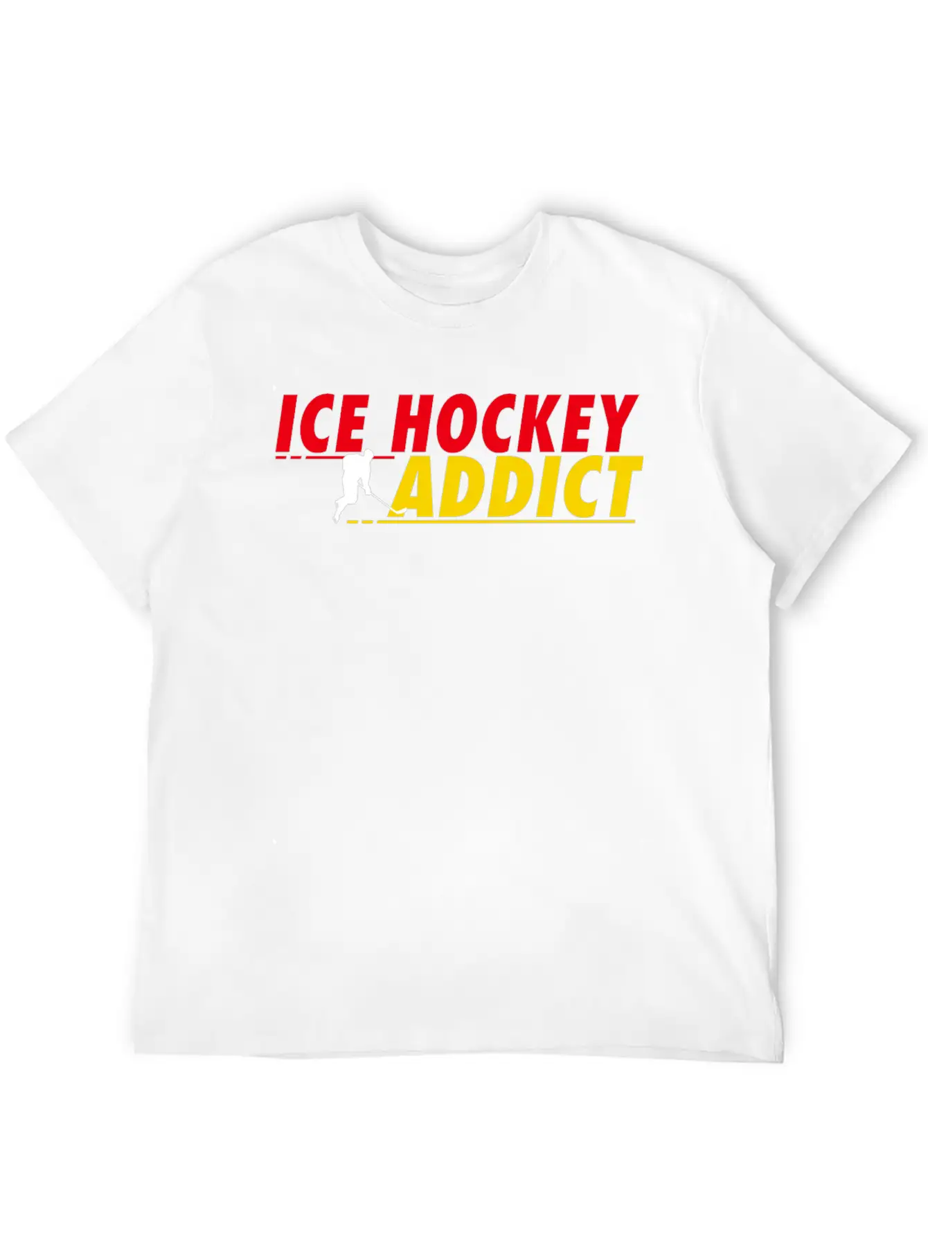 Ice Hockey Addict Essential Unisex Summer Tee – Soft Cotton Casual Fit