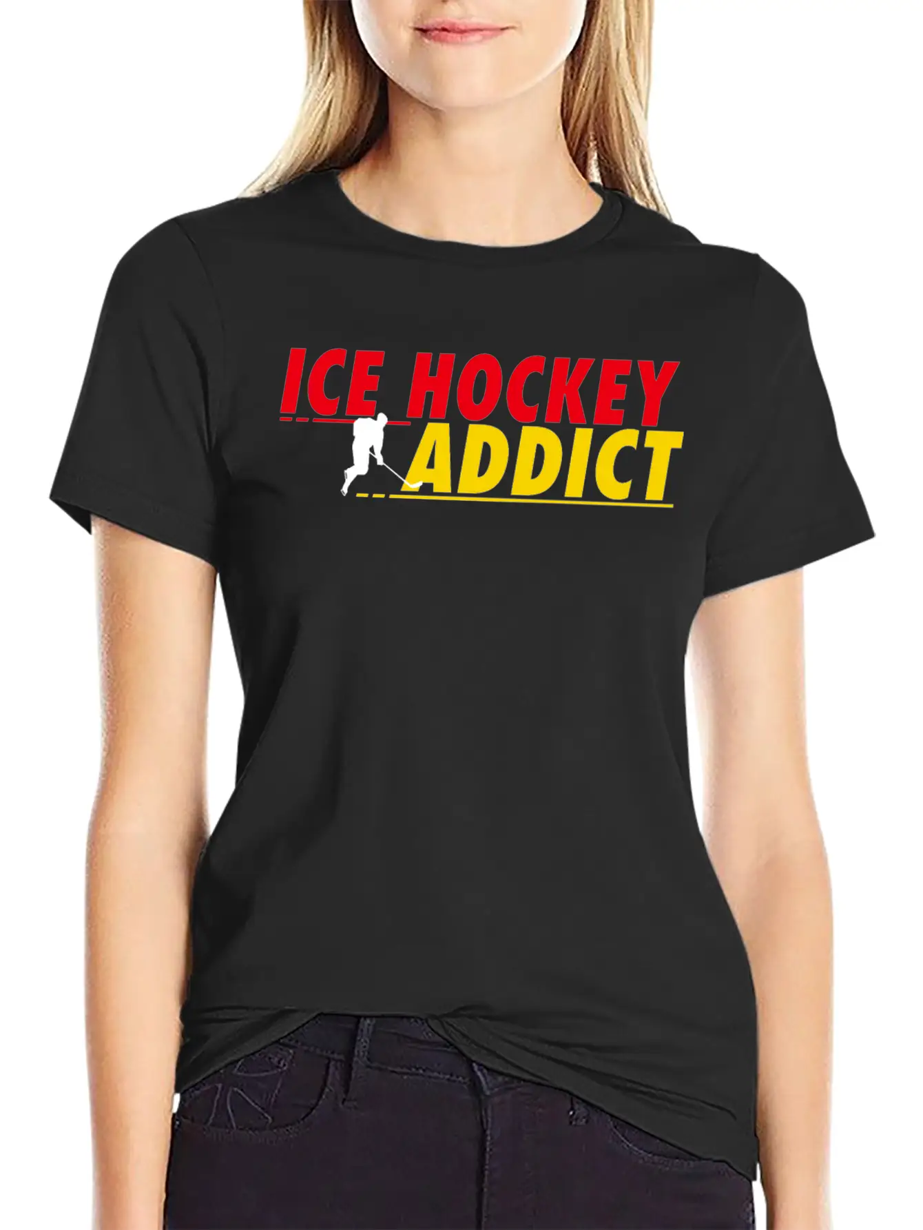 Ice Hockey Addict Essential Unisex Summer Tee – Soft Cotton Casual Fit