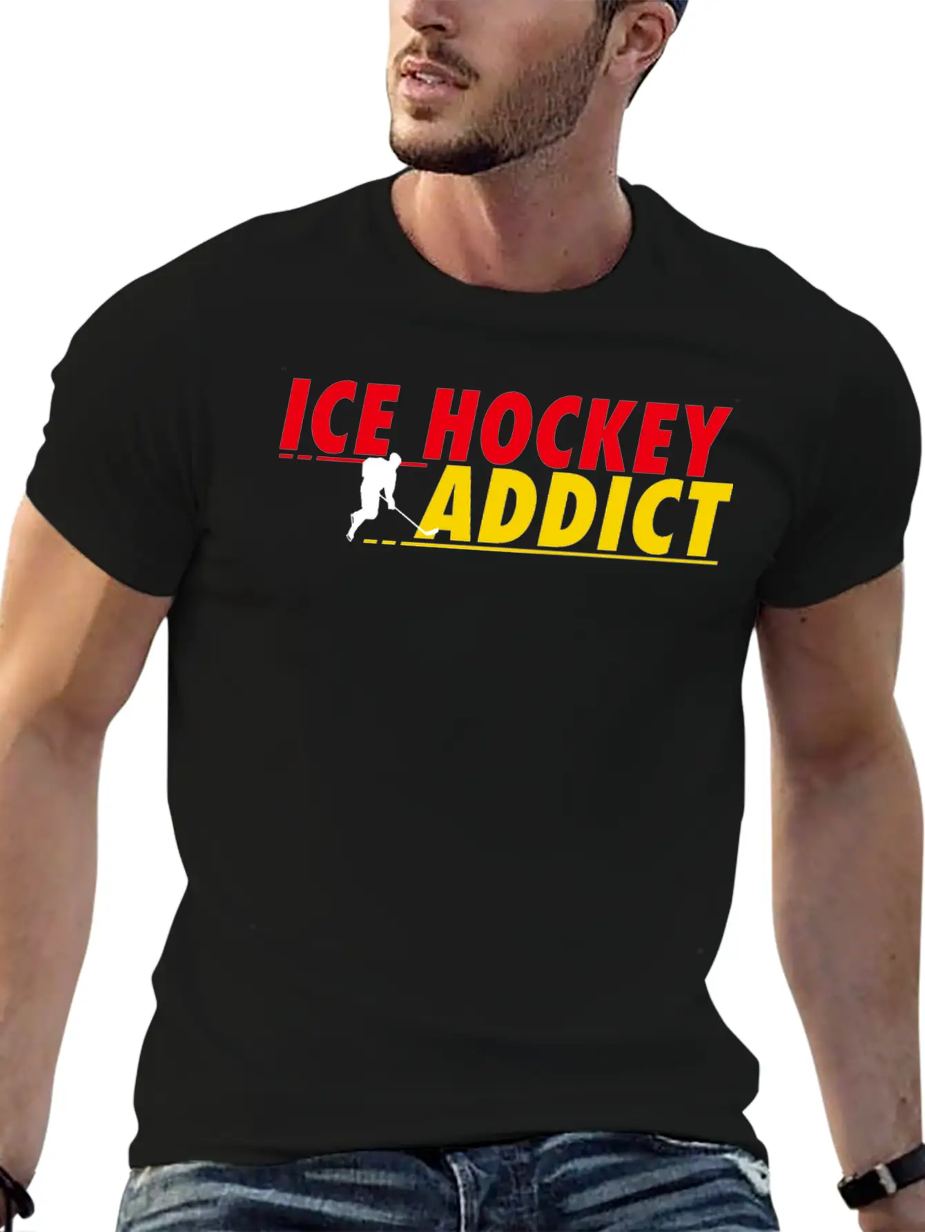 Ice Hockey Addict Essential Unisex Summer Tee – Soft Cotton Casual Fit