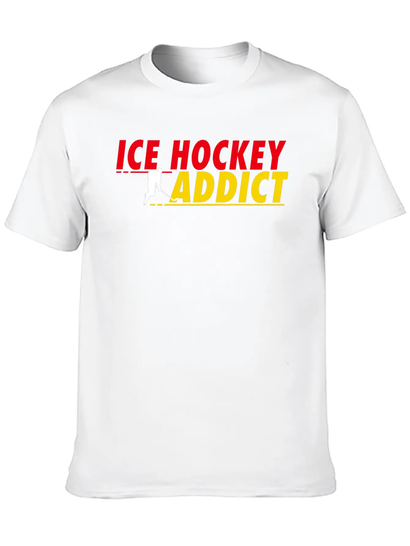 Ice Hockey Addict Essential Unisex Summer Tee – Soft Cotton Casual Fit
